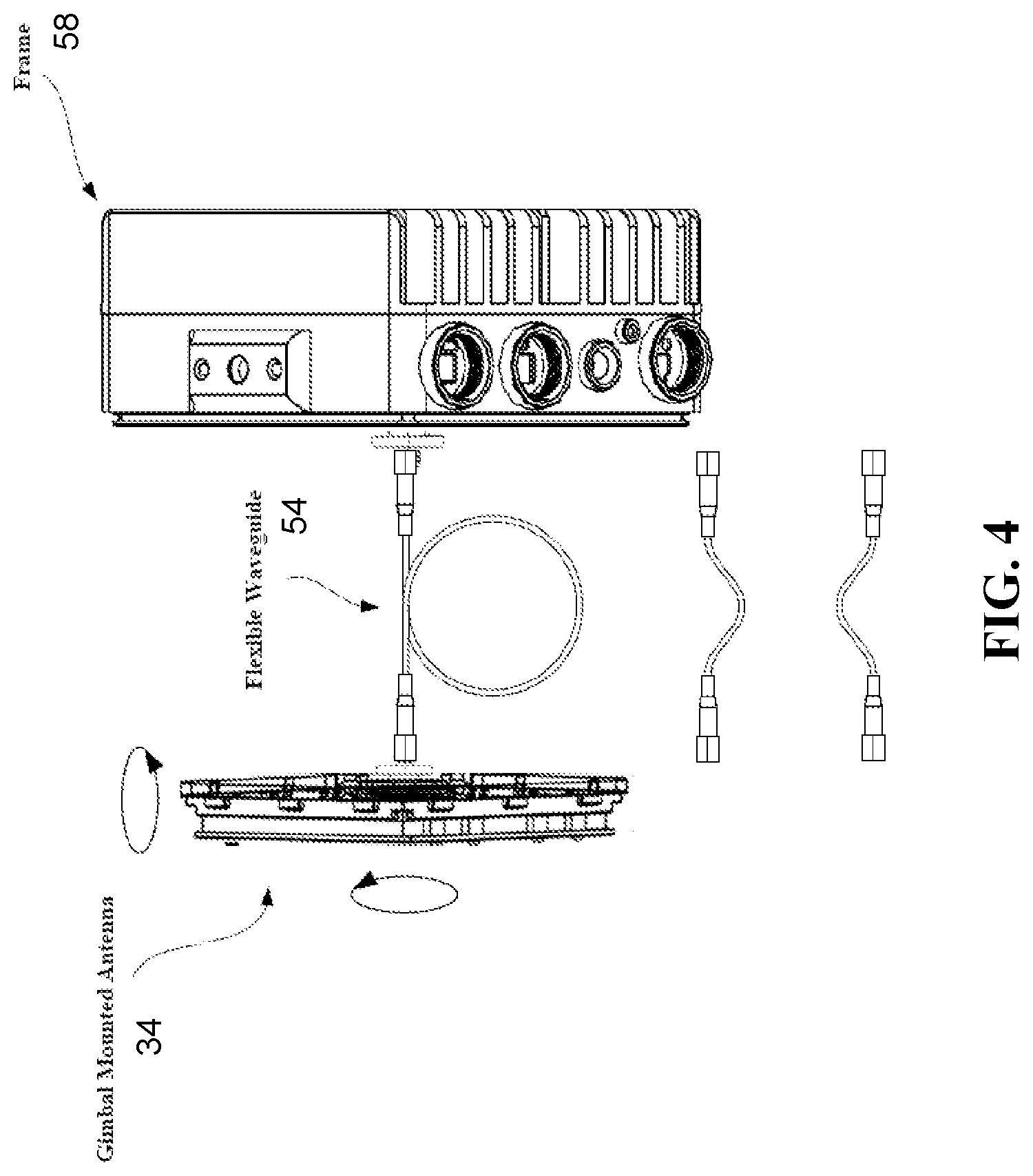 Patent US12126390 Figure 4 – Methods of aligning an articulated antenna device