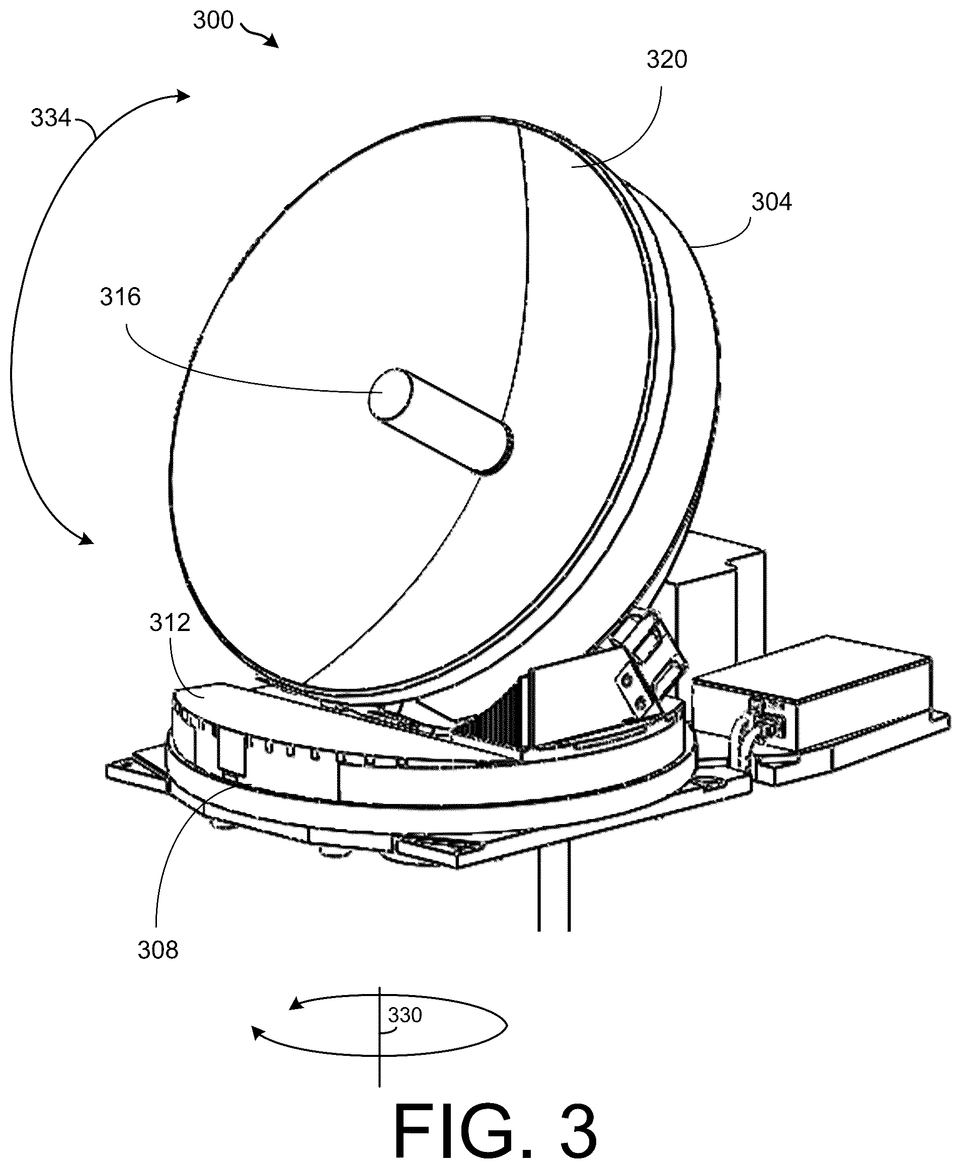 Patent US12126408 Figure 3 – Yaw drift compensation for pointing an antenna