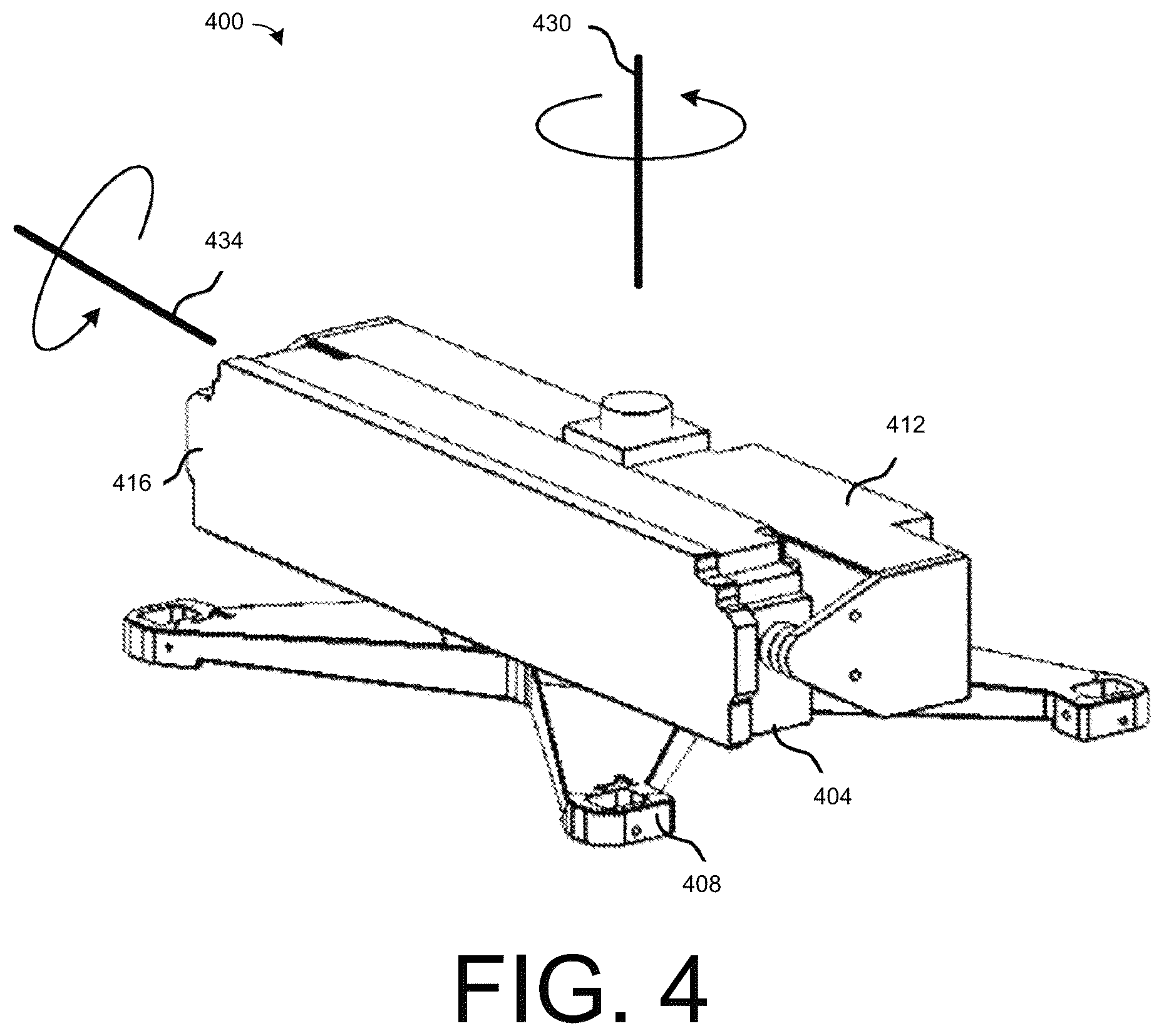 Patent US12126408 Figure 4 – Yaw drift compensation for pointing an antenna