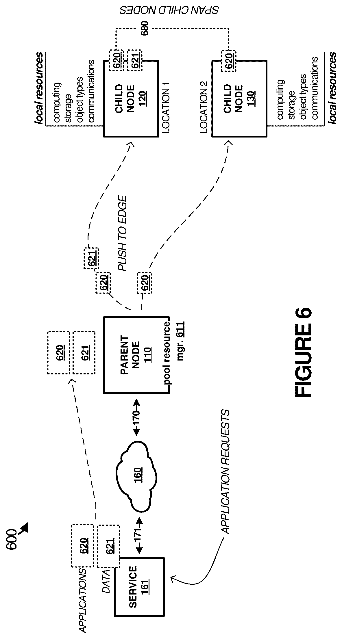 Patent US12126429 Figure 6 – Wireless communication link management for applications deployed to communication nodes