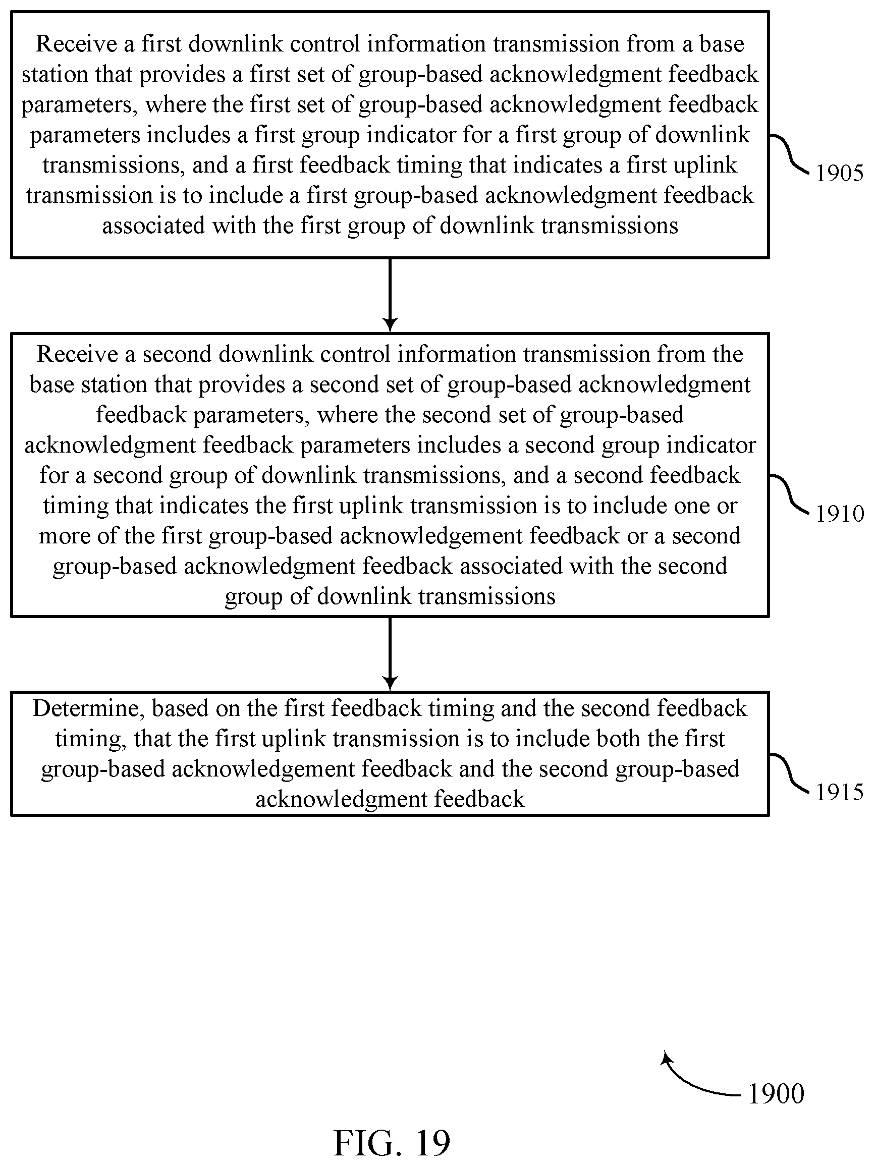 Patent US12126447 Figure 19 – Group-based acknowledgment feedback techniques for wireless communications