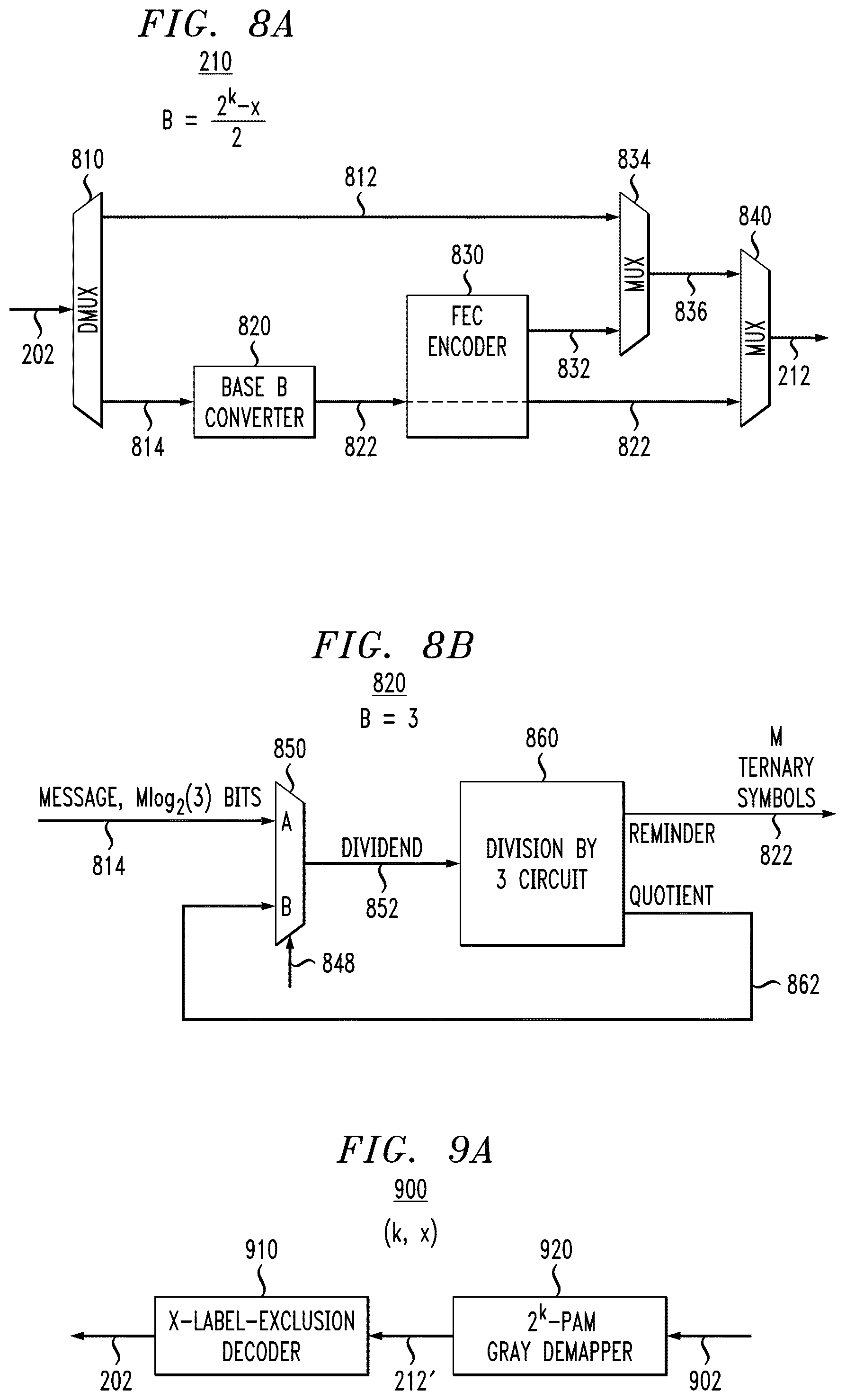 Patent US12126483 Figure 9 – Bits-to-symbols mapping for amplitude modulation