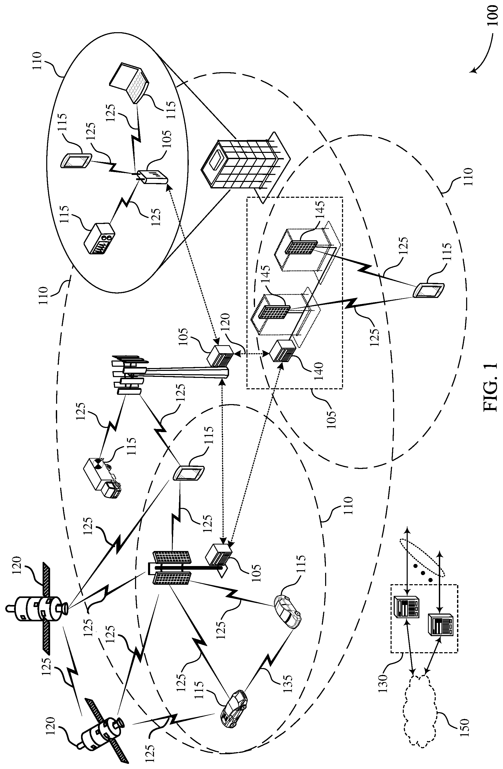 Patent US12126540 Figure 1 – Timing adjustment in non-terrestrial wireless communications