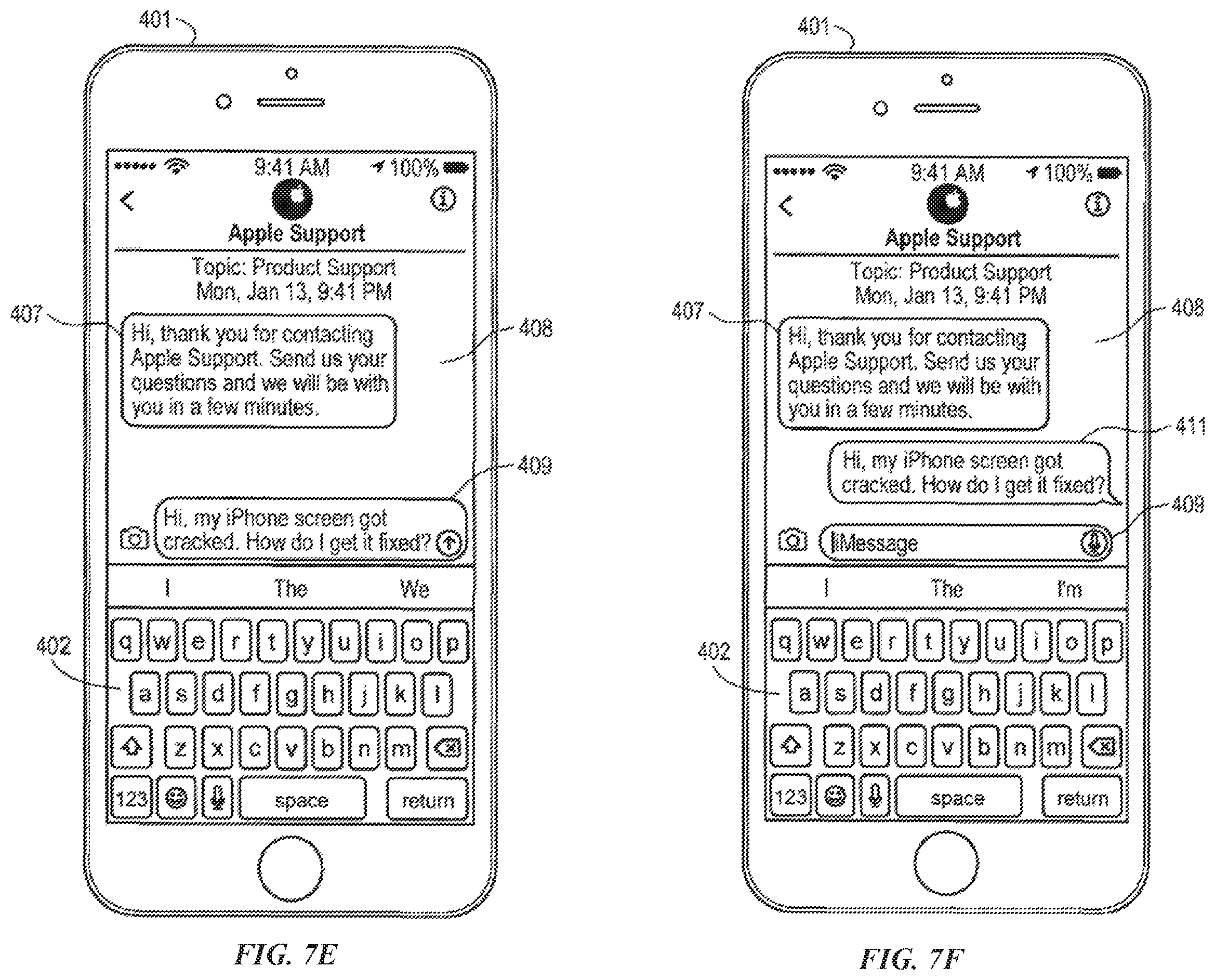 Patent US12126589 Figure 8 – Initiating a business messaging session
