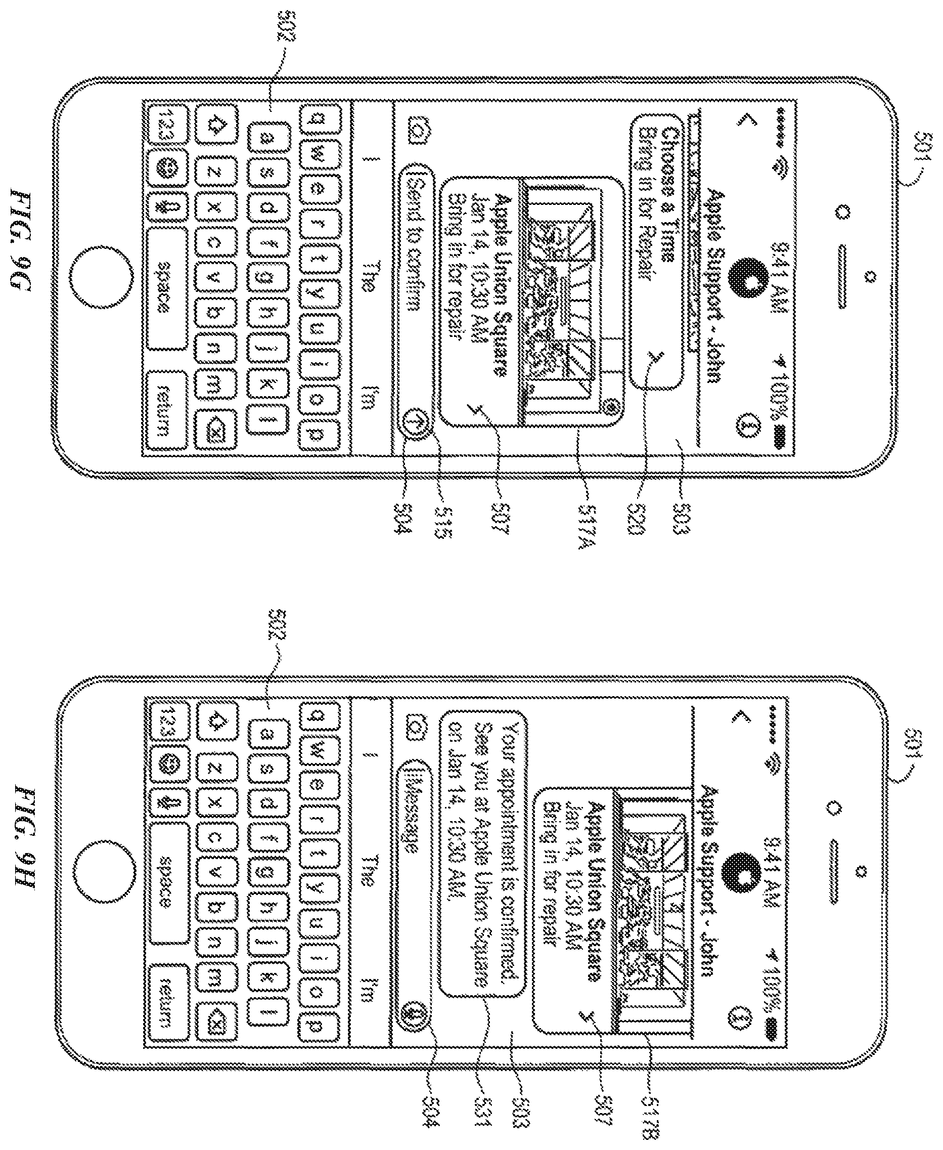 Patent US12126589 Figure 17 – Initiating a business messaging session