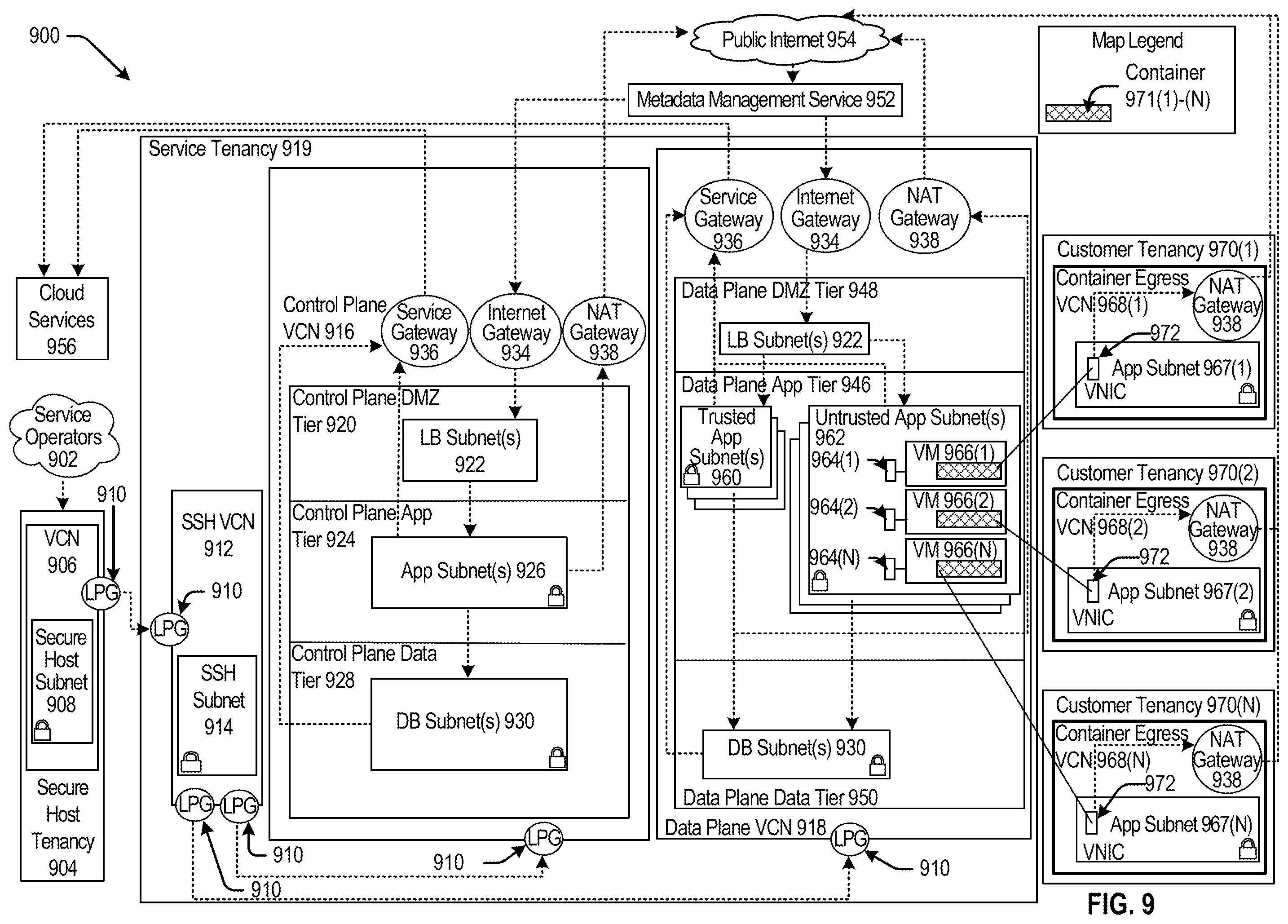 Patent US12126604 Figure 10 – Cross-regional replication of keys