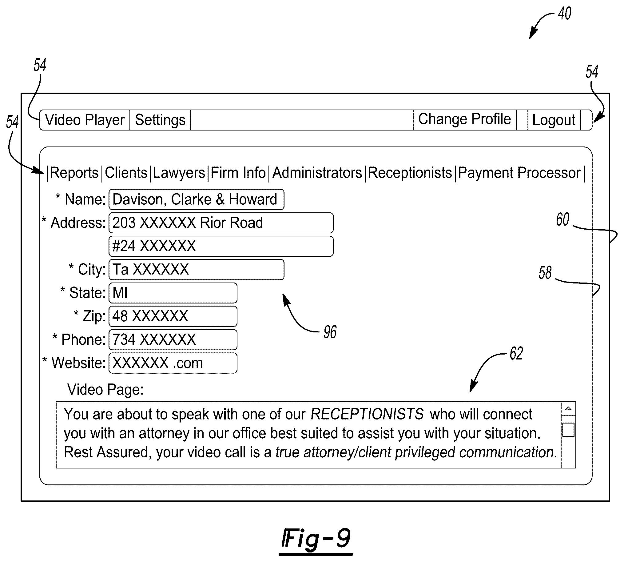 Patent US12126651 Figure 6 – System and method for attorney-client privileged communication