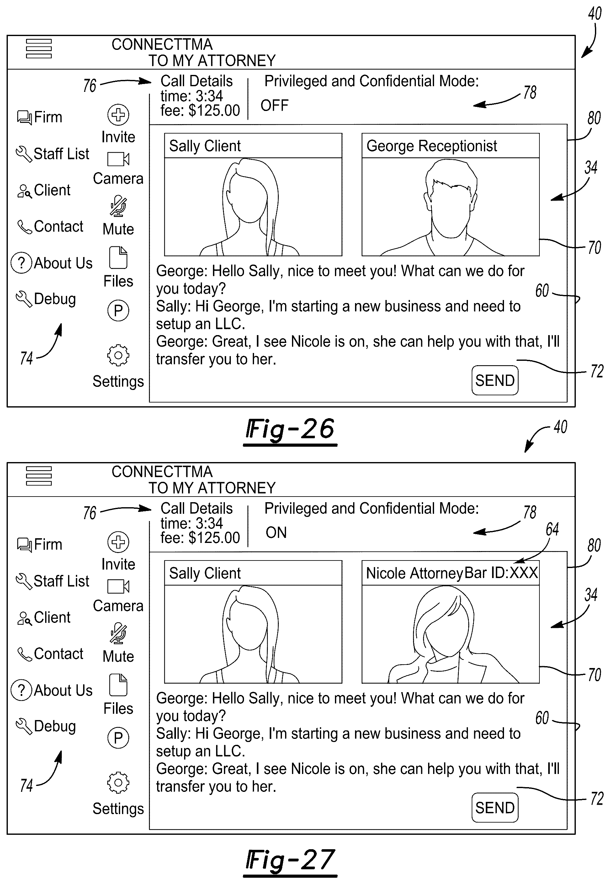 Patent US12126651 Figure 17 – System and method for attorney-client privileged communication