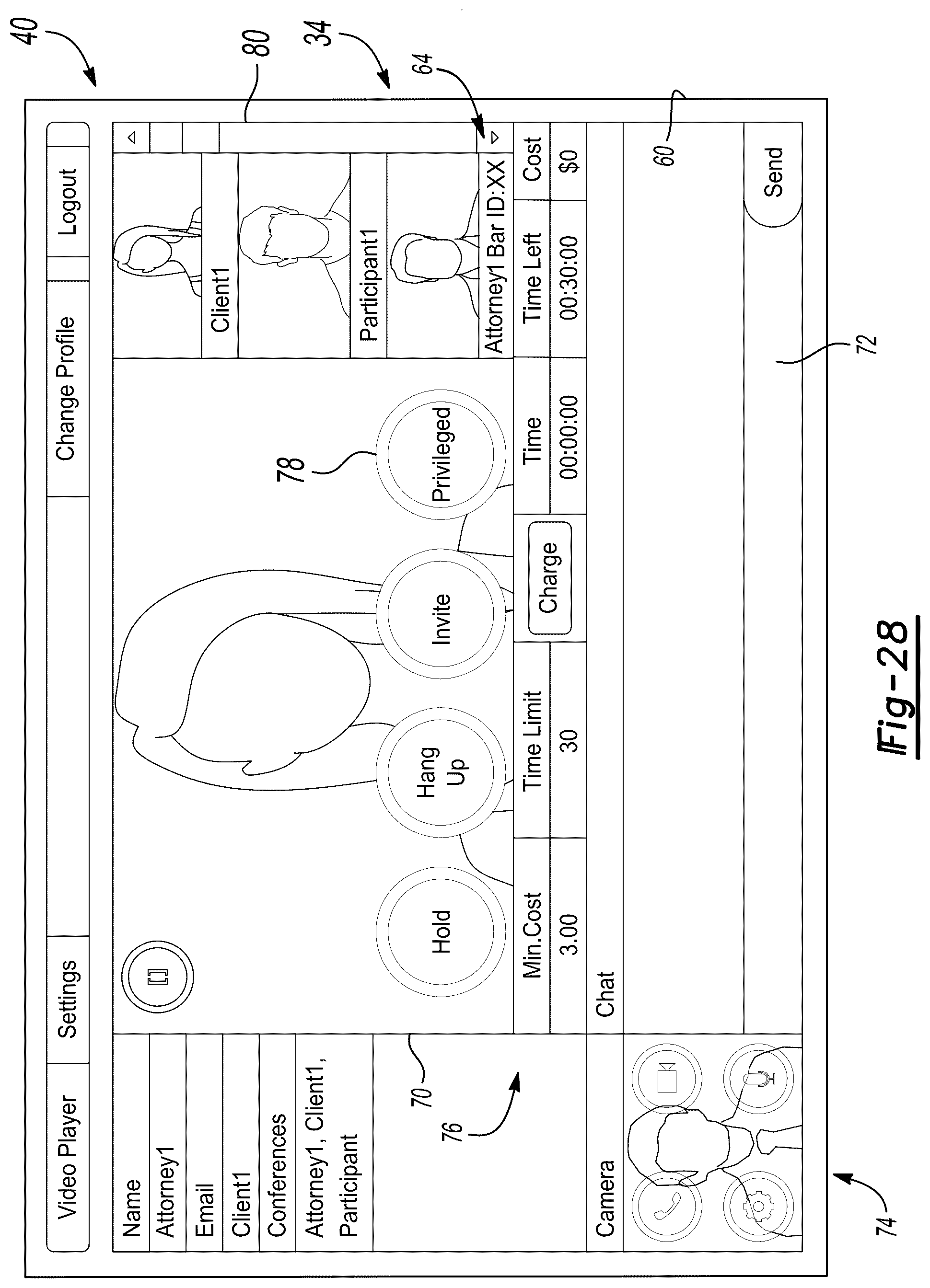 Patent US12126651 Figure 18 – System and method for attorney-client privileged communication