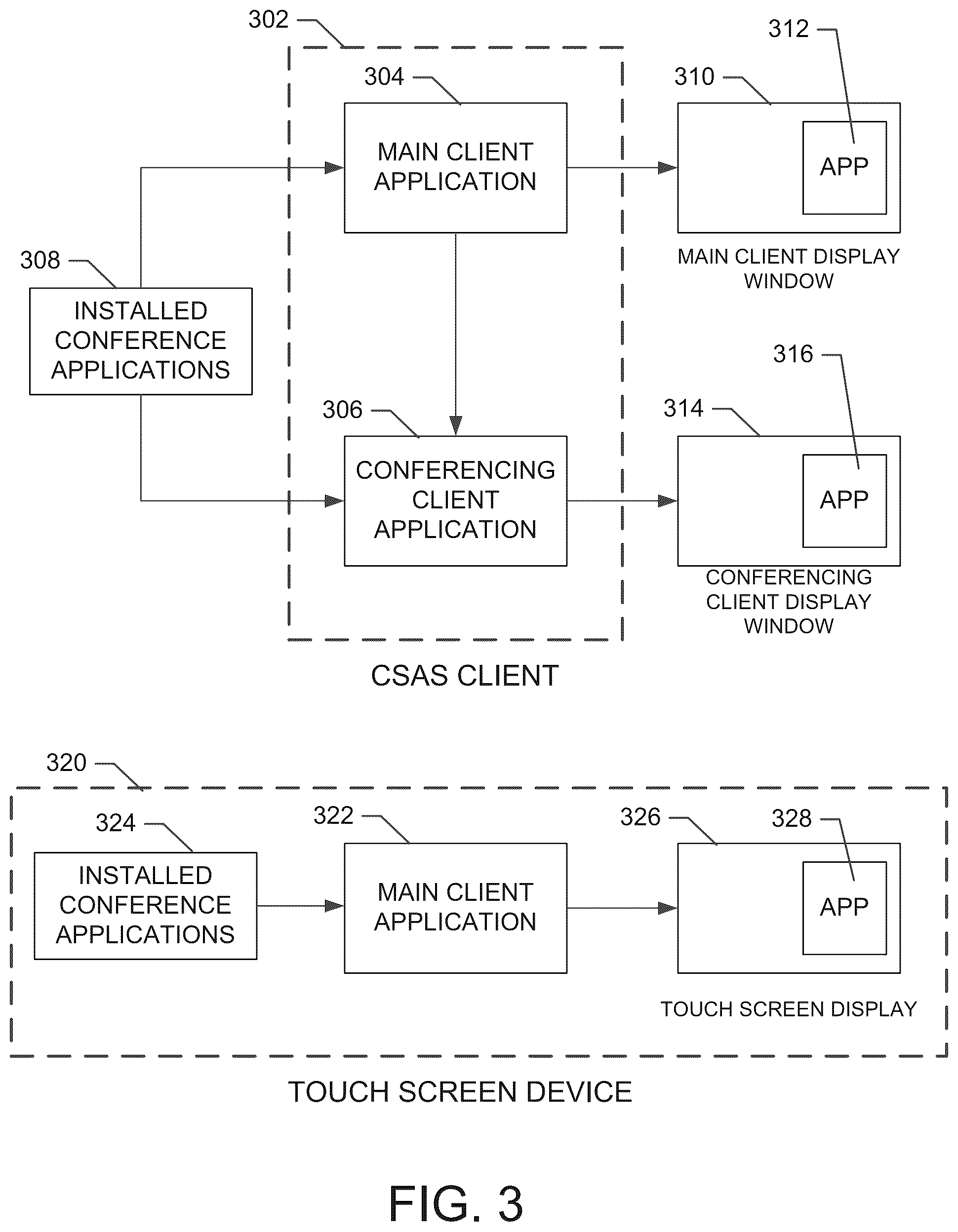 Patent US12126663 Figure 3 – Recording conference application activity associated with a network conference