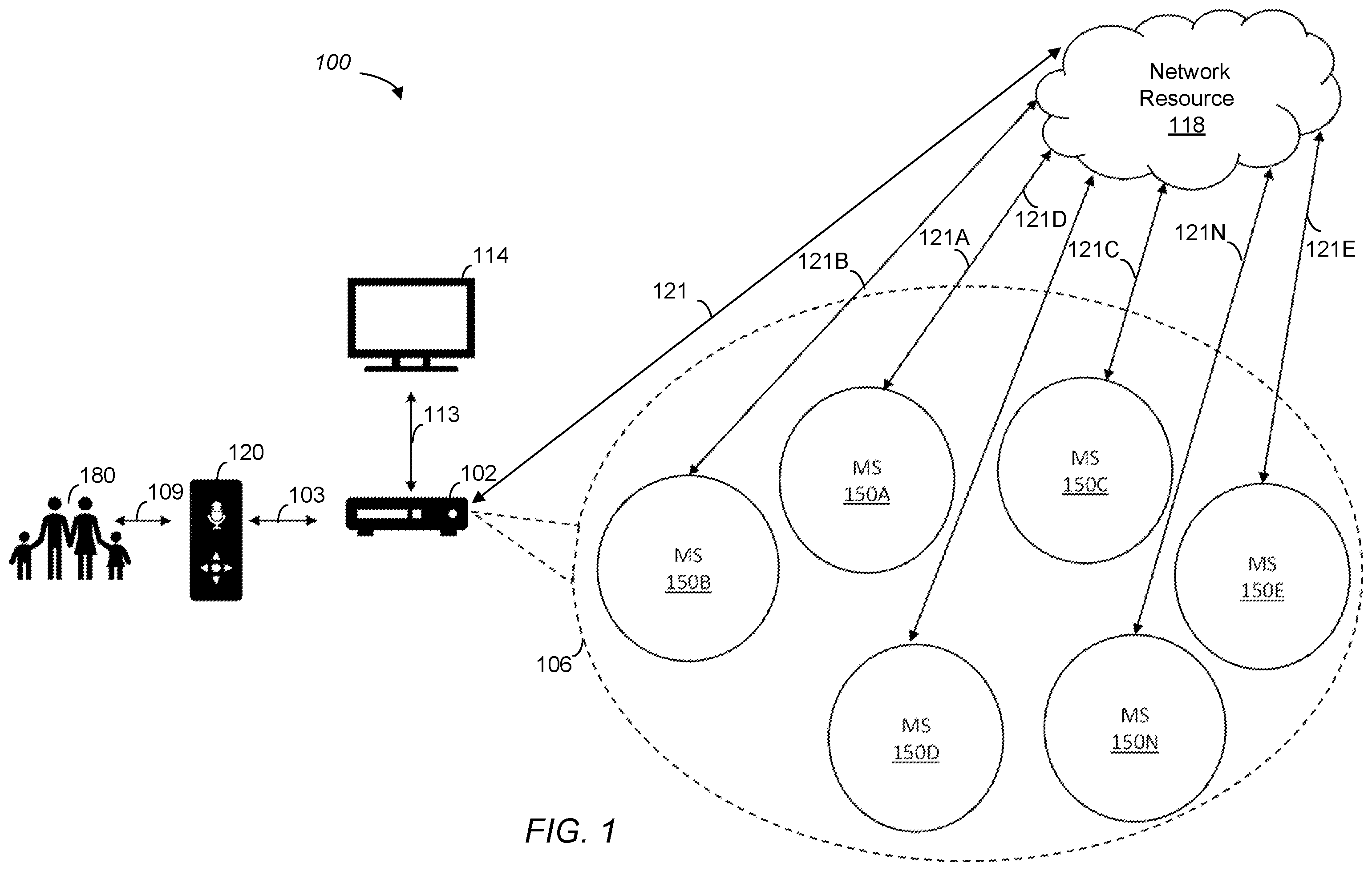 Patent US12126665 — Command services manager for secure sharing of commands to registered agents — Figure 1