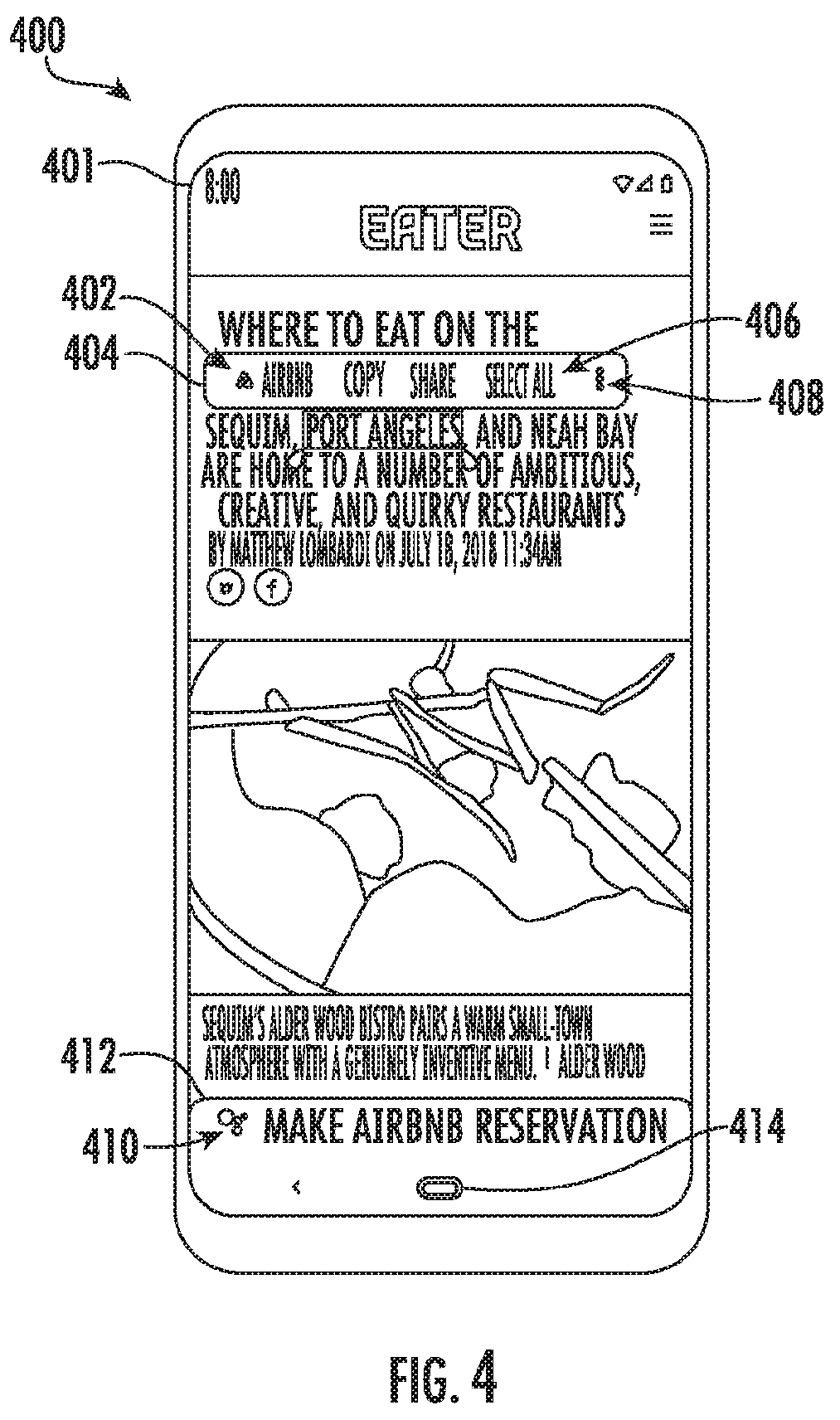 Patent US12126700 Figure 6 – System and method for selecting and providing available actions from one or more computer applications to a user