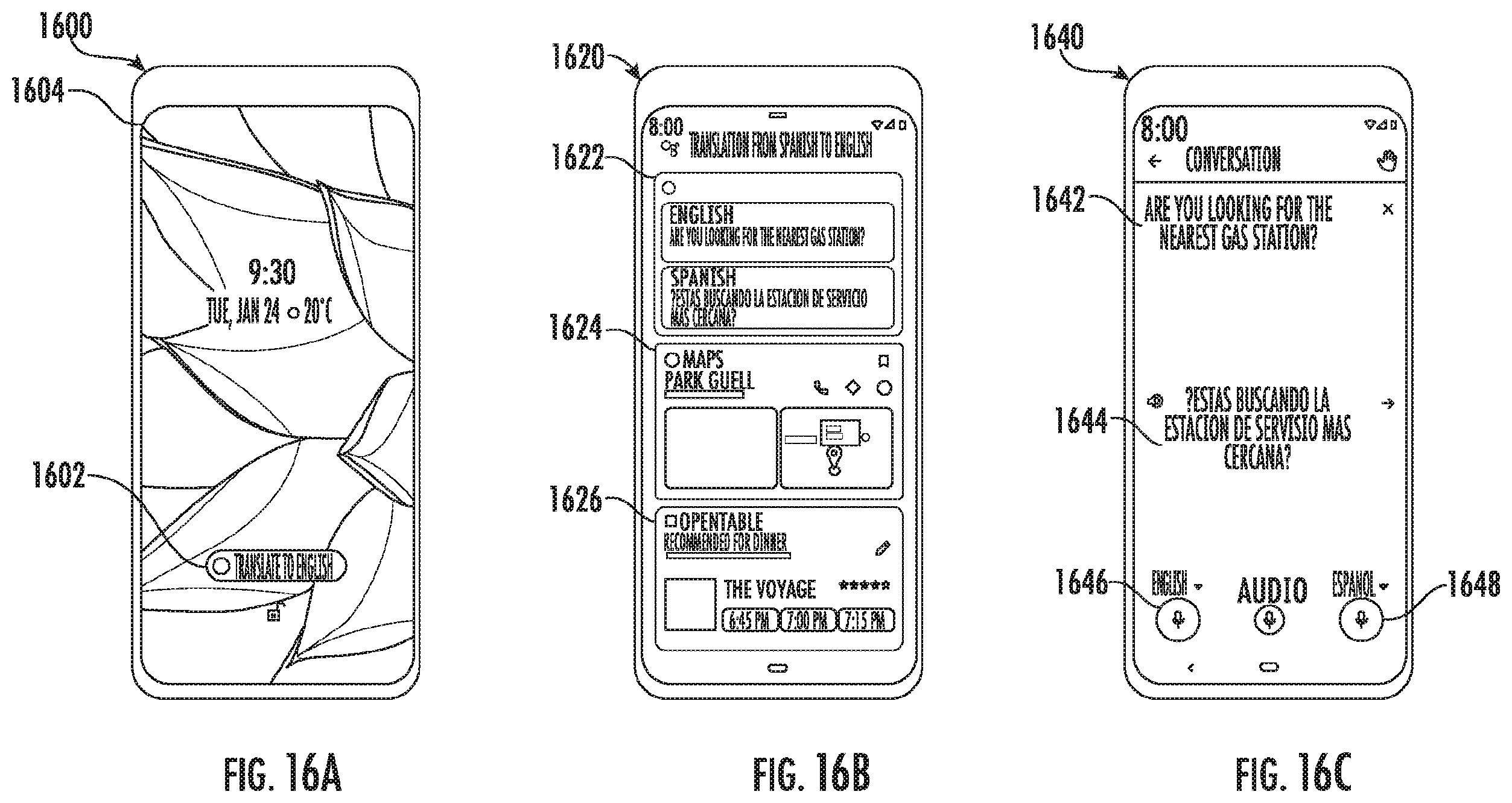Patent US12126700 Figure 18 – System and method for selecting and providing available actions from one or more computer applications to a user