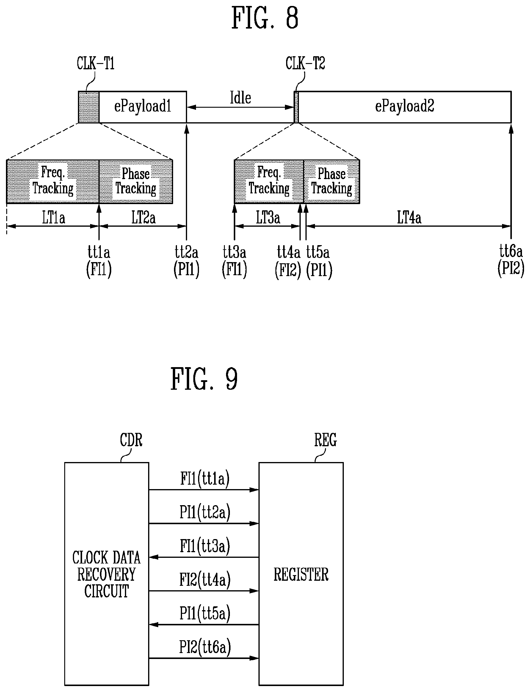 Patent US12126704 Figure 8 – Transceiver and method of driving the same
