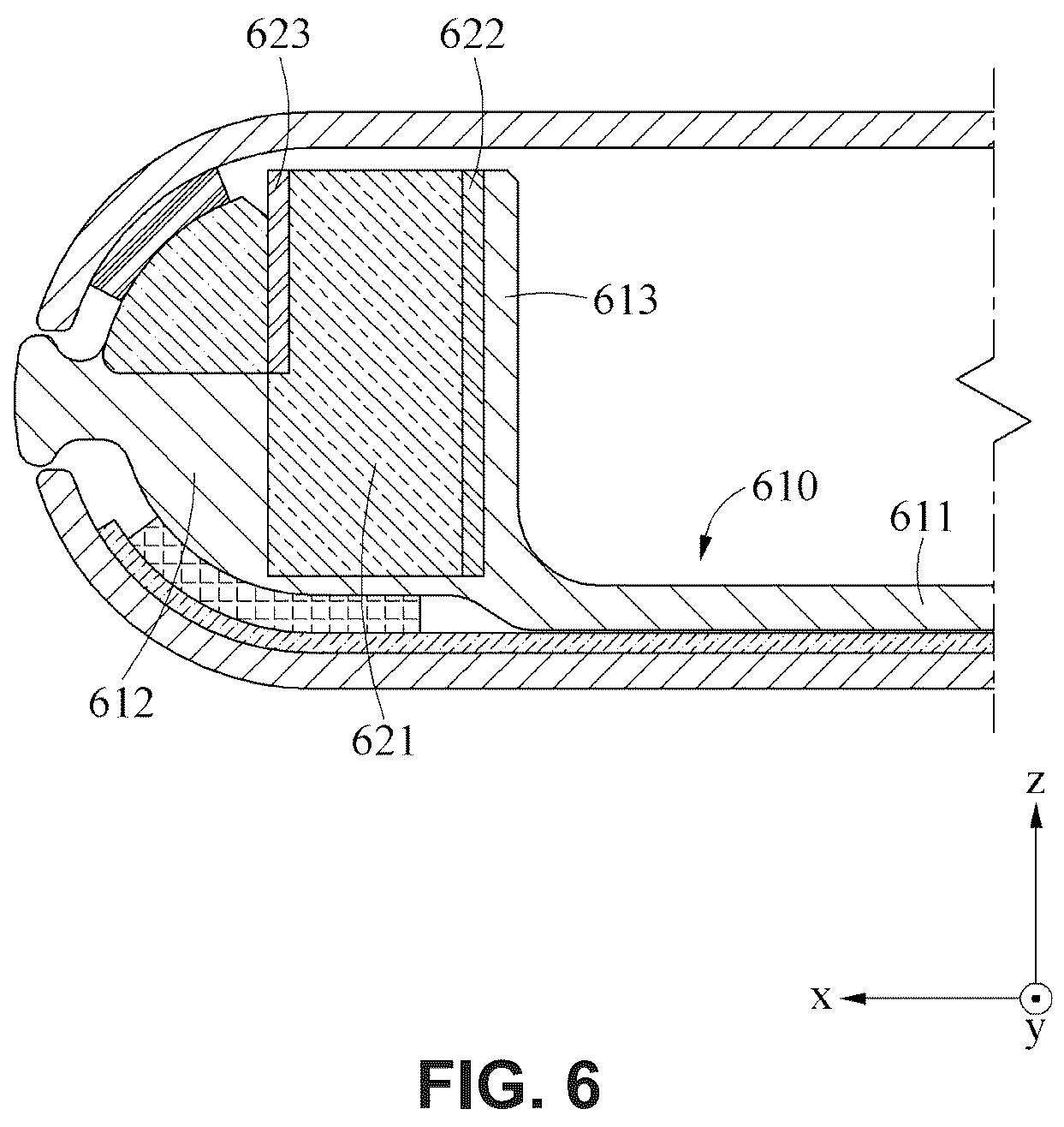 Patent US12126749 Figure 5 – Electronic device with keyless sensor