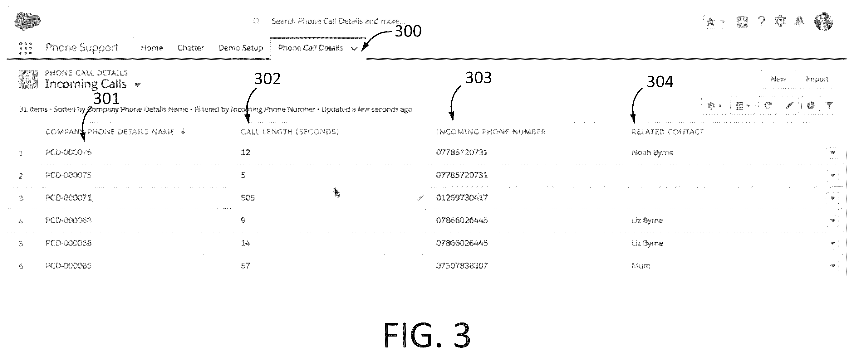 Patent US12126759 Figure 3 – Systems and methods of creating records based on call data