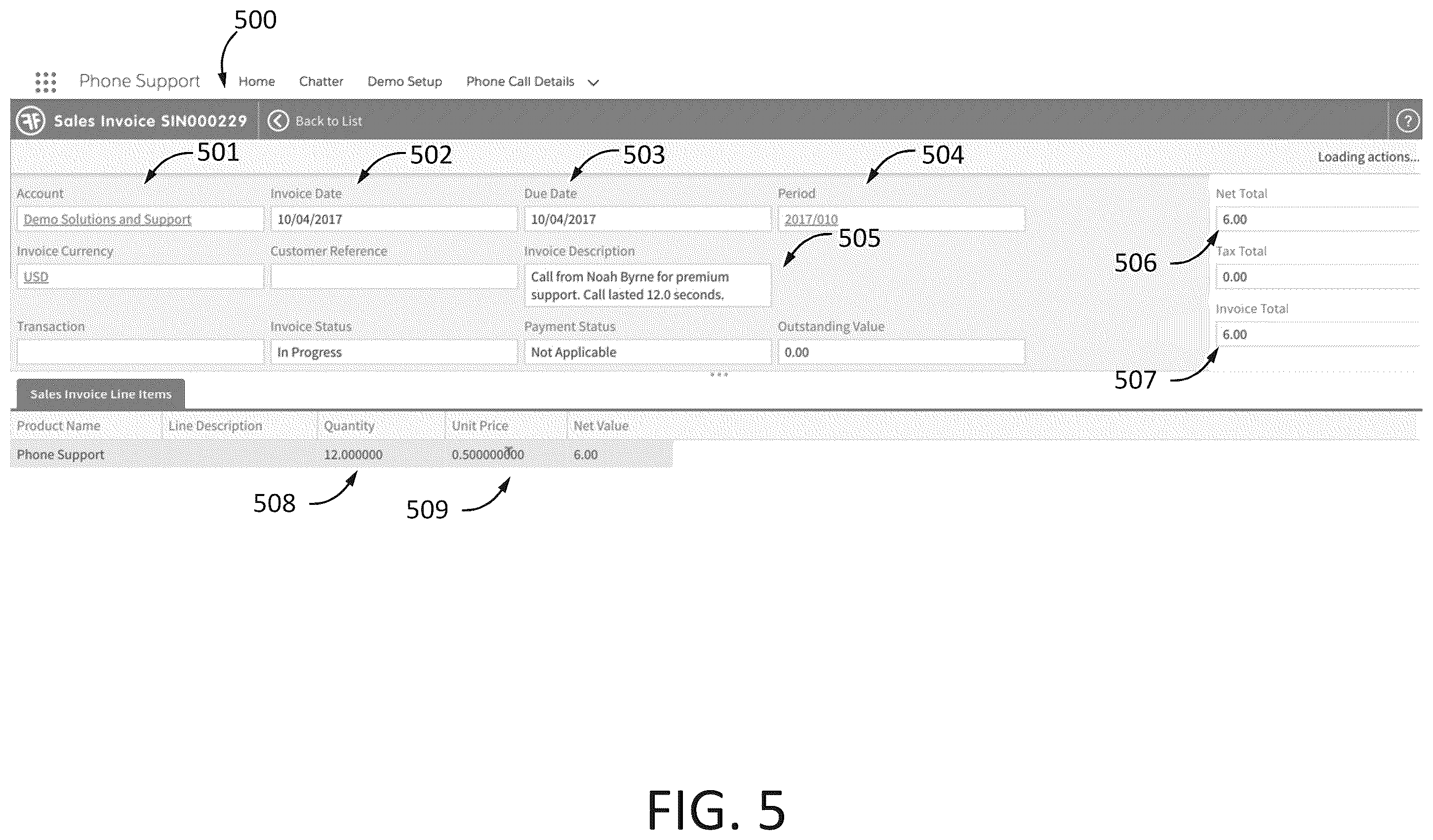 Patent US12126759 Figure 5 – Systems and methods of creating records based on call data