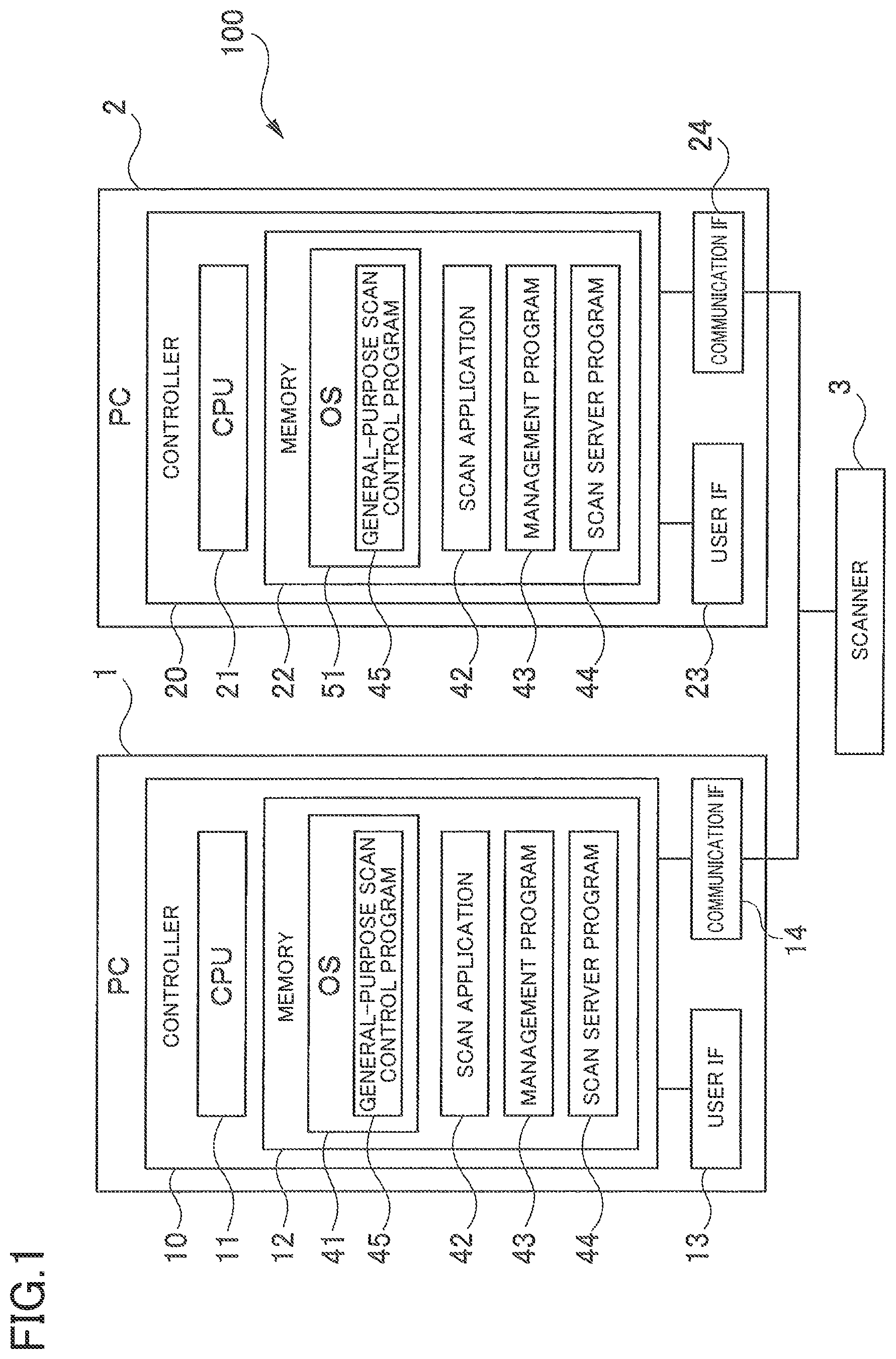 Patent US12126773 Figure 1 – Non-transitory storage medium storing program set readable by computer of information processing apparatus, method for obtaining read result, and information processing apparatus