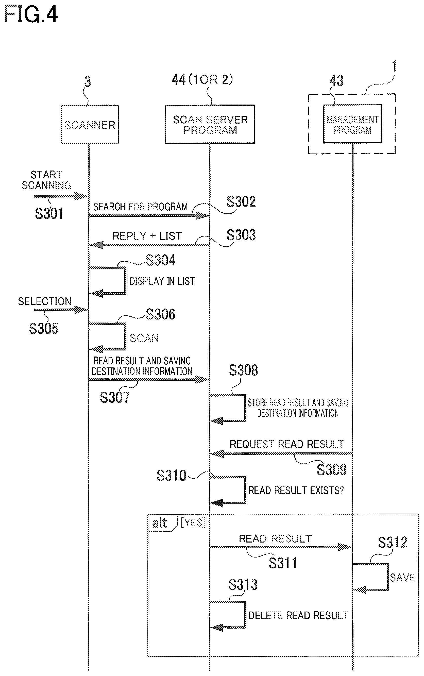 Patent US12126773 Figure 4 – Non-transitory storage medium storing program set readable by computer of information processing apparatus, method for obtaining read result, and information processing apparatus