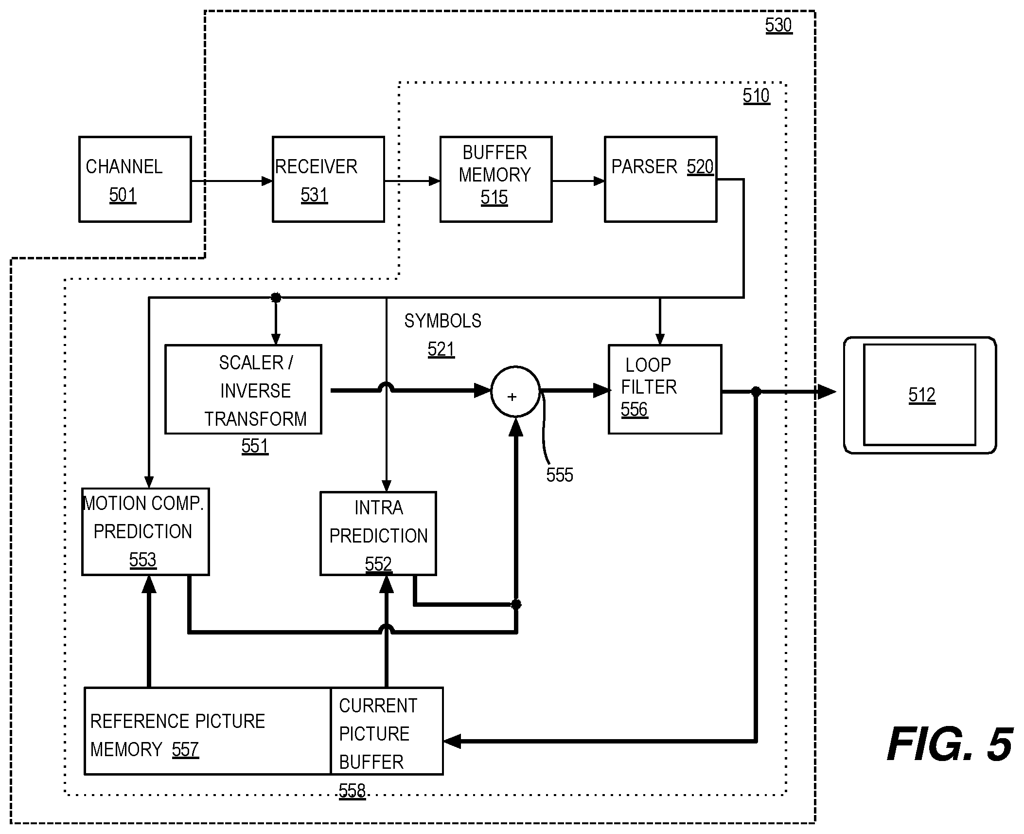 Patent US12126794 Figure 6 – Adaptive transforms for compound inter-intra prediction modes
