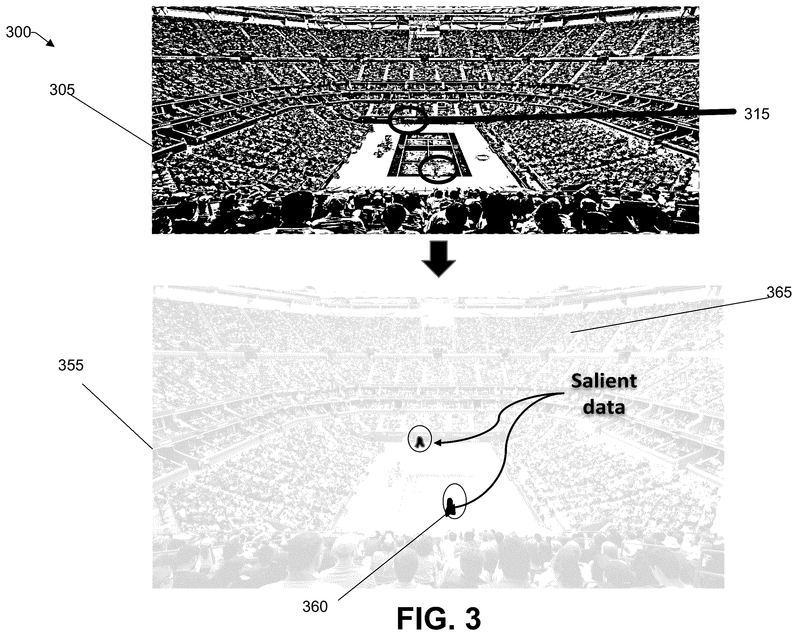 Patent US12126828 Figure 3 – Video encoding through non-saliency compression for live streaming of high definition videos in low-bandwidth transmission