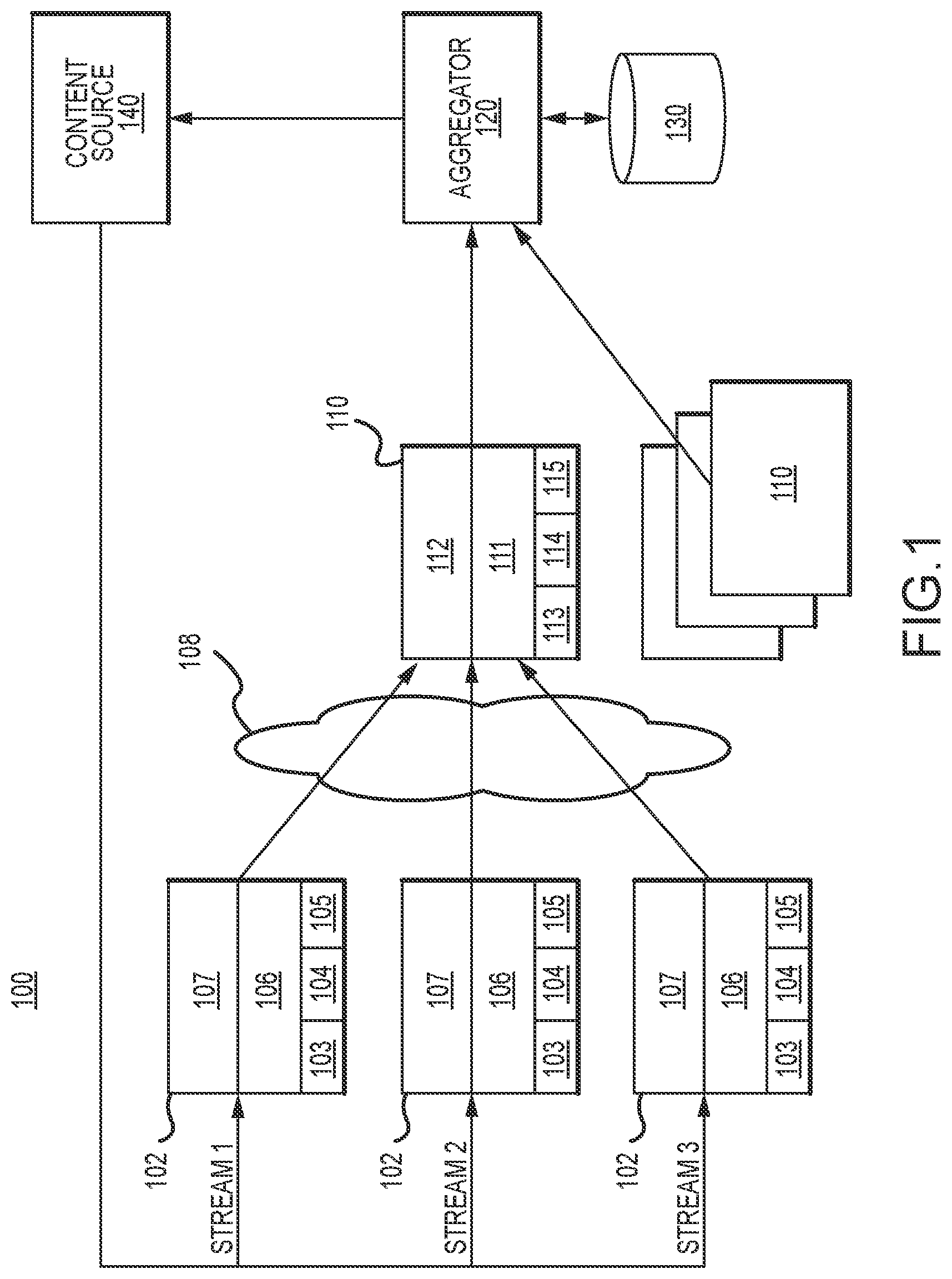 Patent US12126846 Figure 1 – Media signature recognition with resource constrained devices