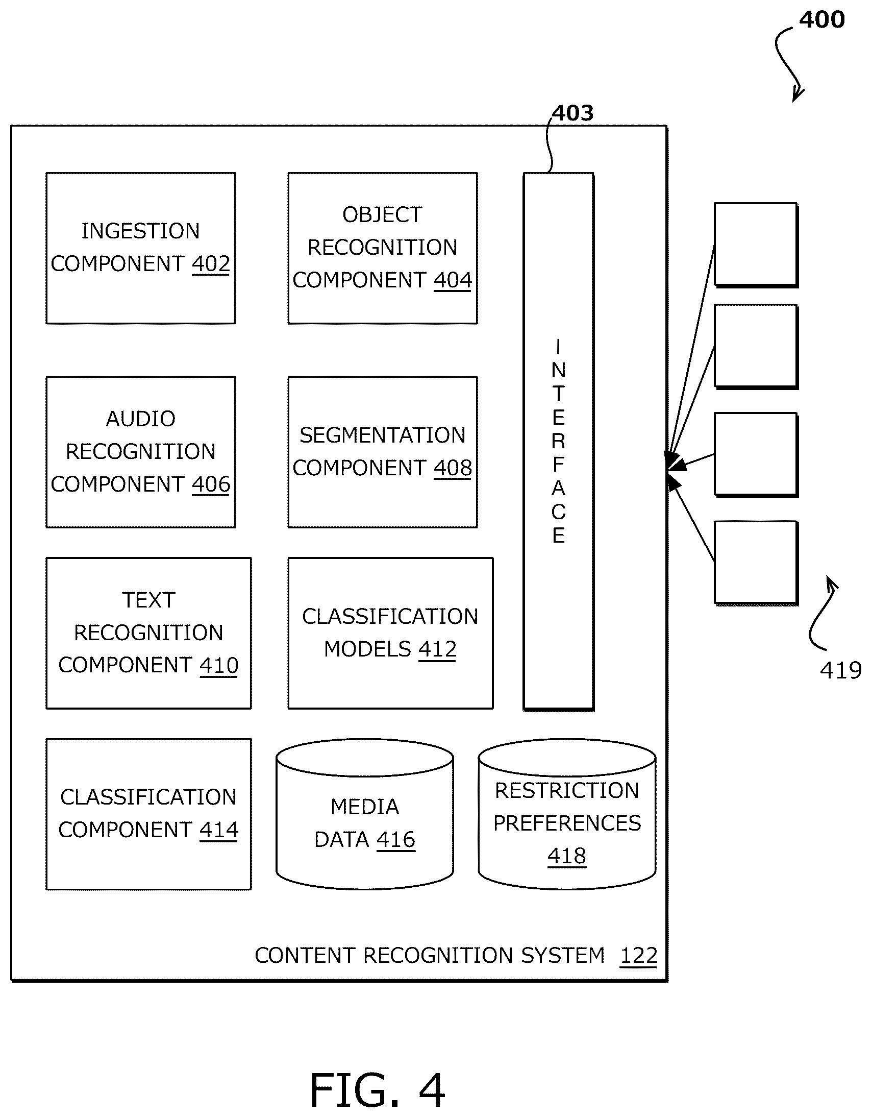 Patent US12126868 Figure 4 – Content filtering in media playing devices