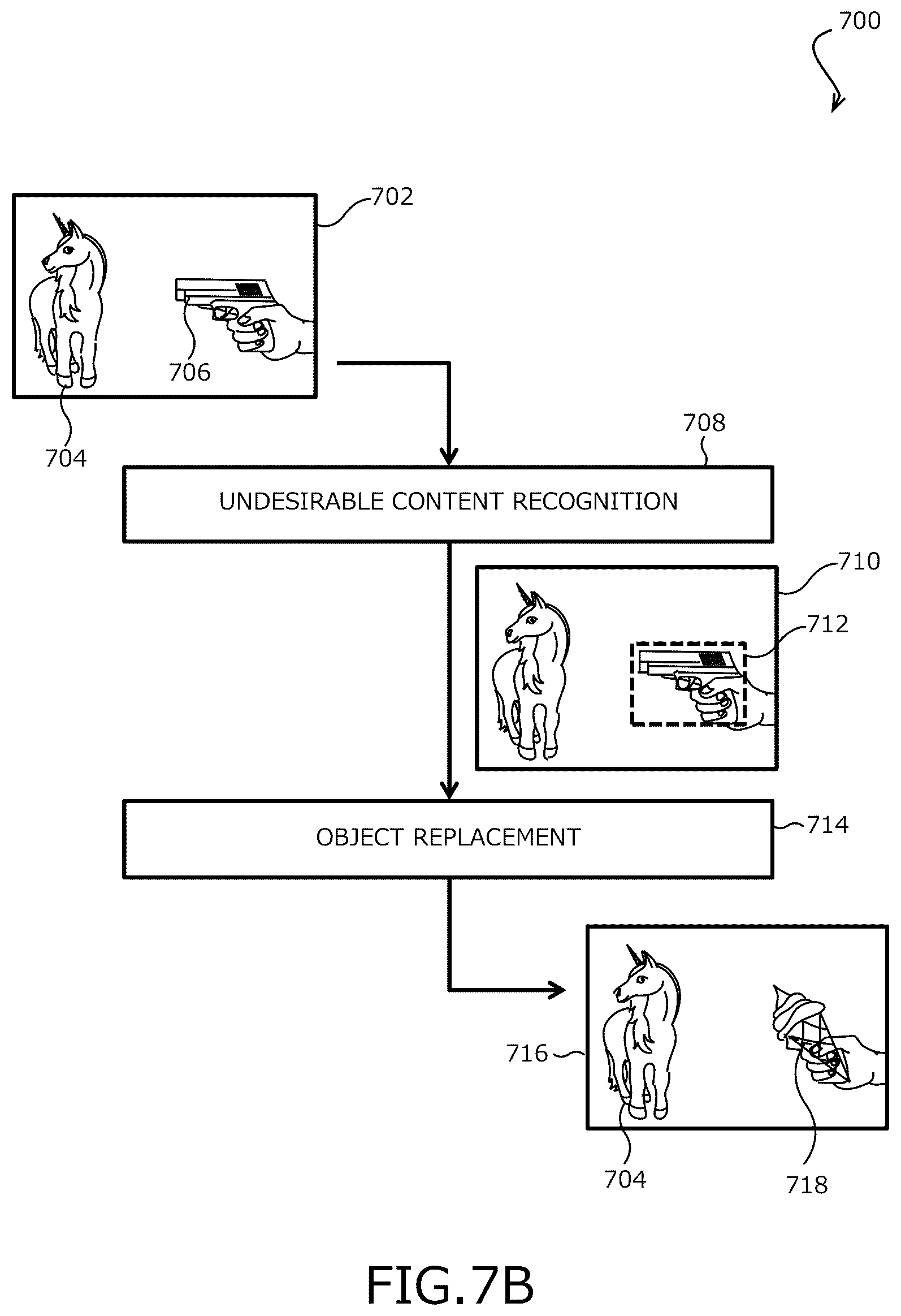 Patent US12126868 Figure 8 – Content filtering in media playing devices