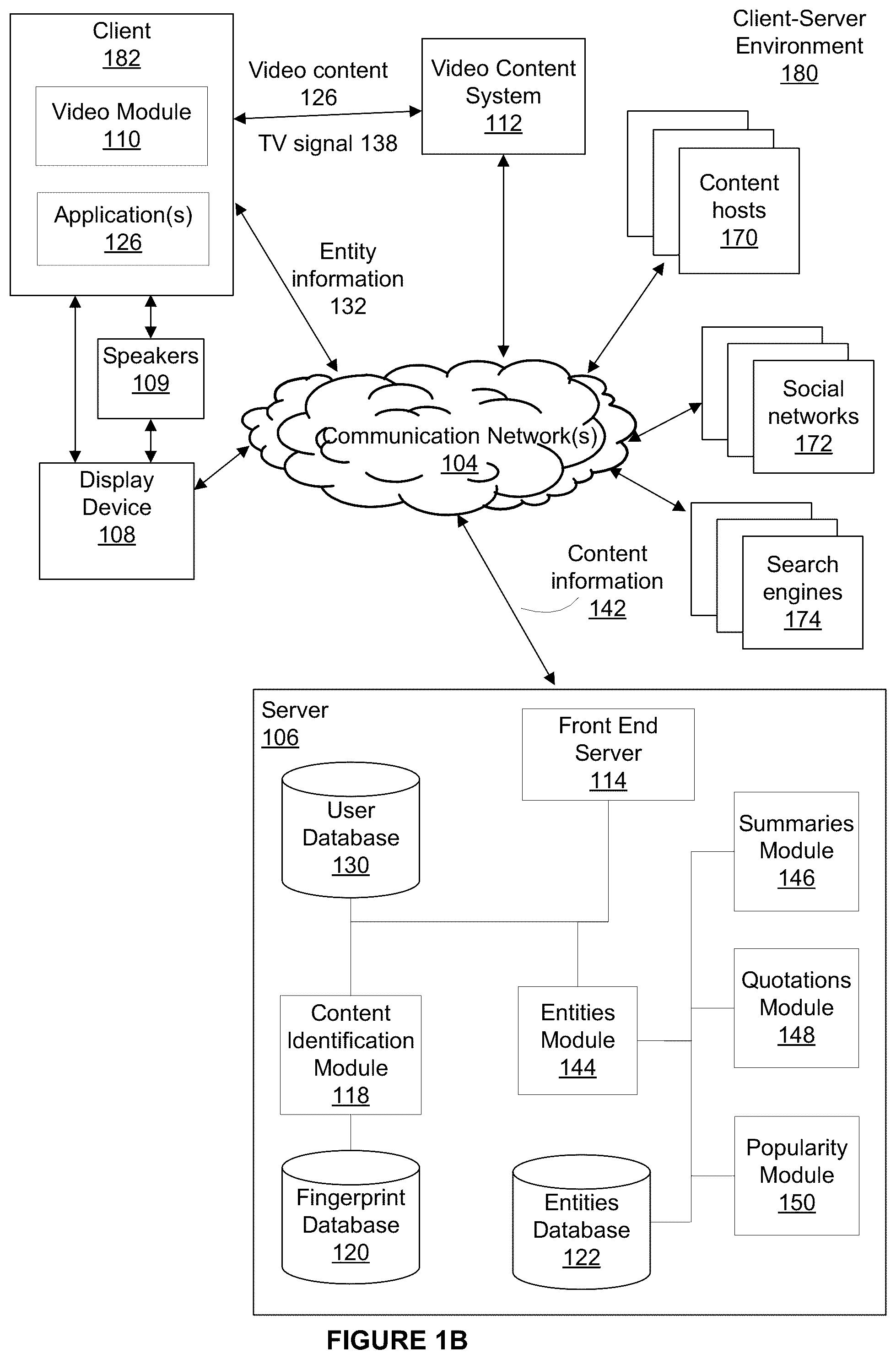 Patent US12126878 Figure 2 – Displaying information related to content playing on a device