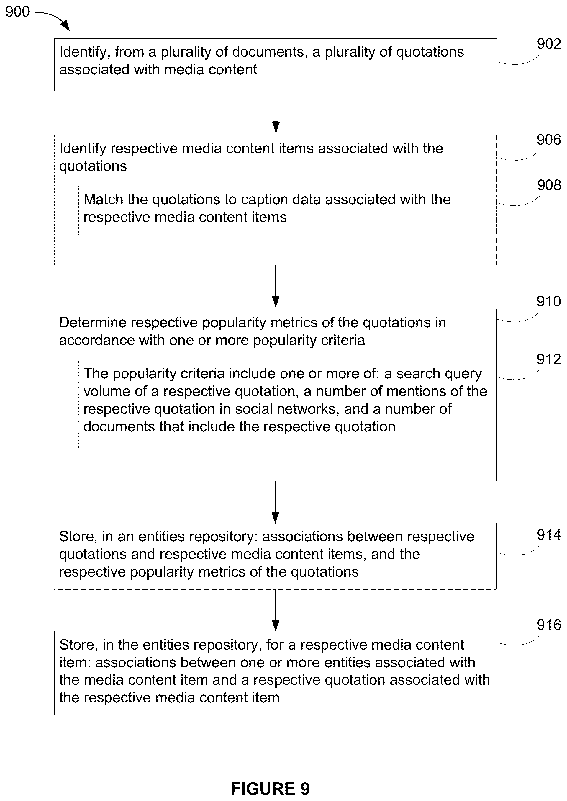 Patent US12126878 Figure 14 – Displaying information related to content playing on a device
