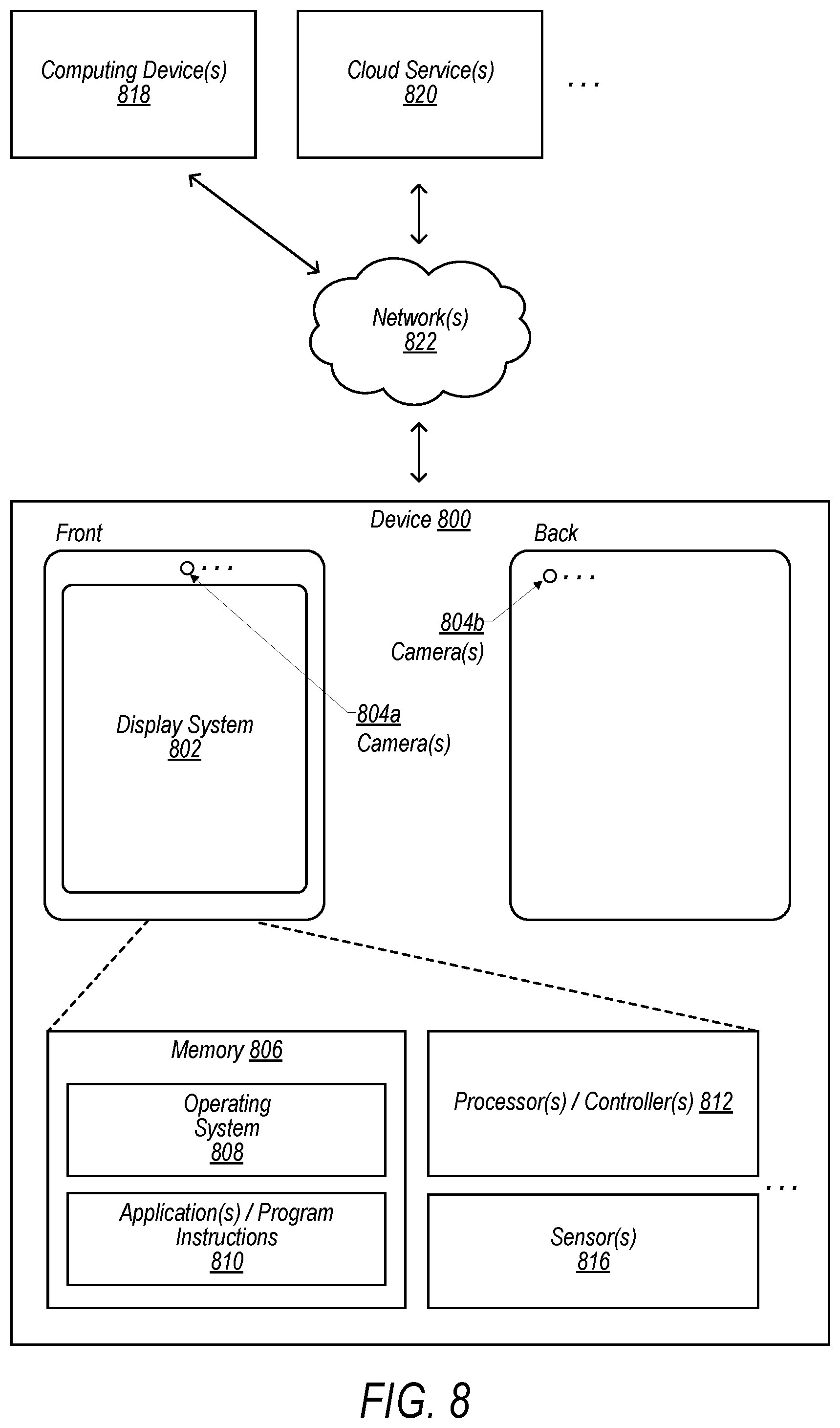 Patent US12126884 Figure 7 – Substrate to place components for camera size reduction