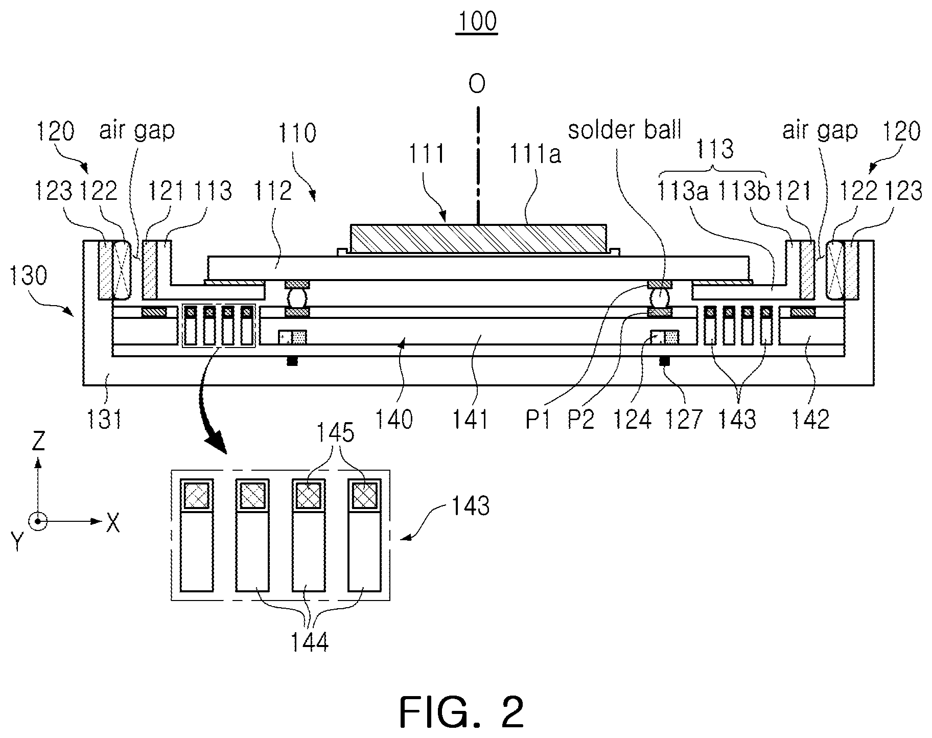 Patent US12126885 Figure 2 – Camera module with sensor shifting module