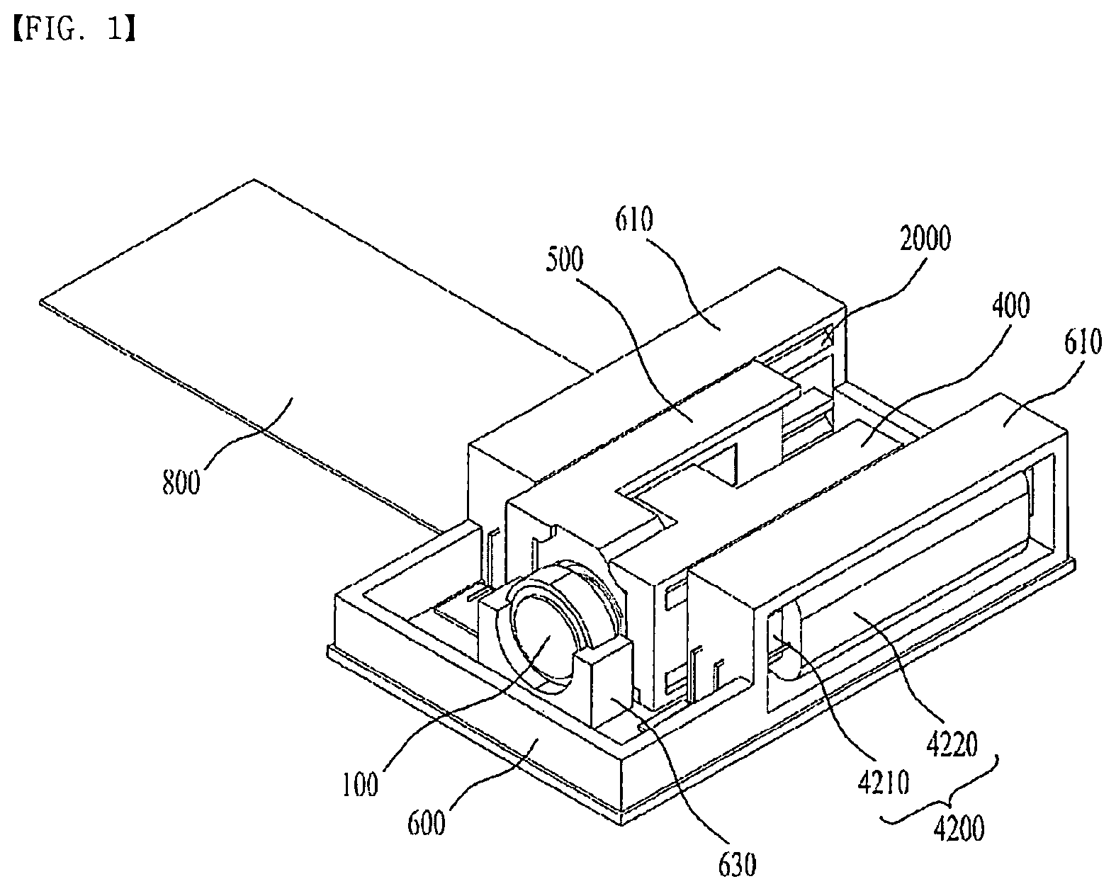 Patent US12126886 — Camera module — Figure 1