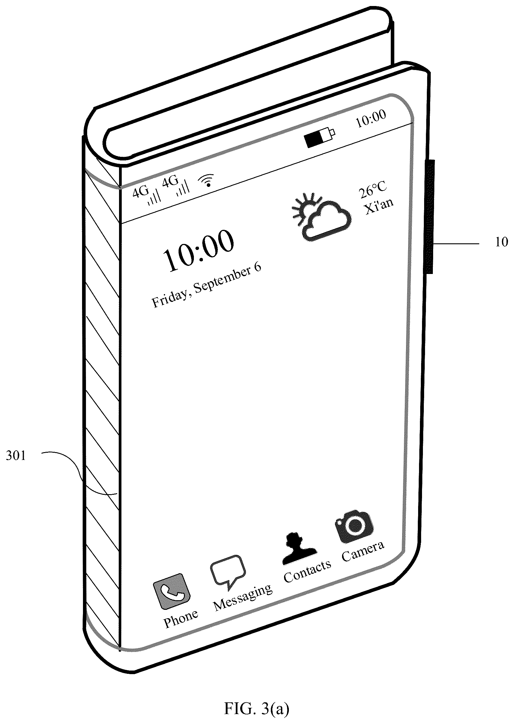 Patent US12126892 Figure 3 – Photographing method and electronic device with a virtual shutter button