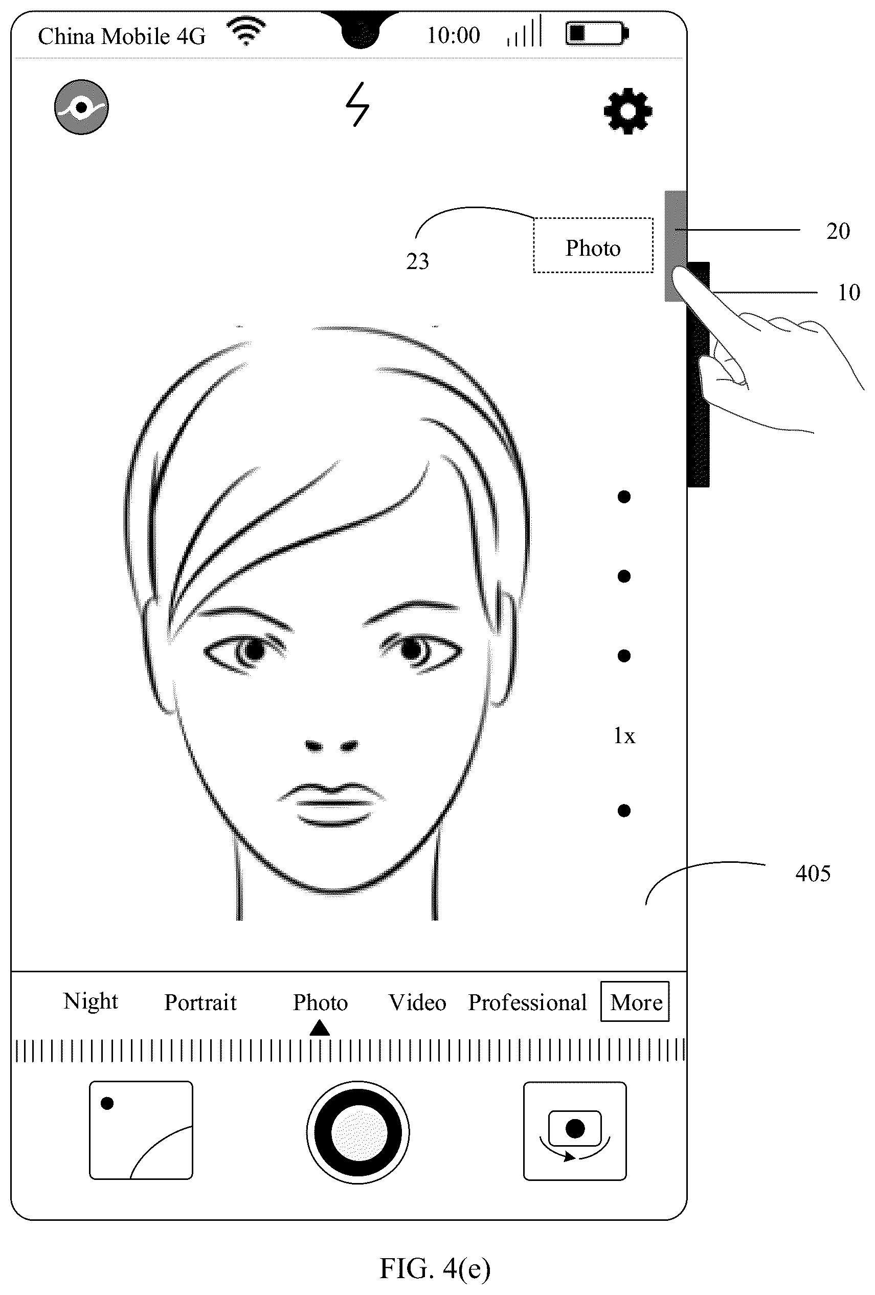 Patent US12126892 Figure 9 – Photographing method and electronic device with a virtual shutter button