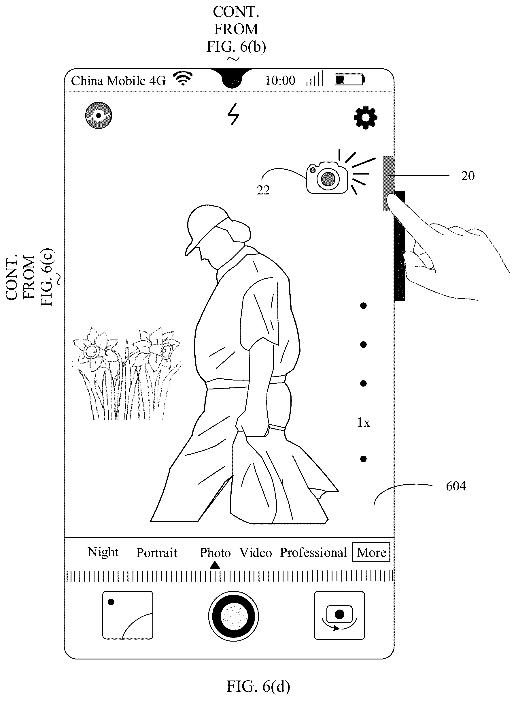Patent US12126892 Figure 17 – Photographing method and electronic device with a virtual shutter button