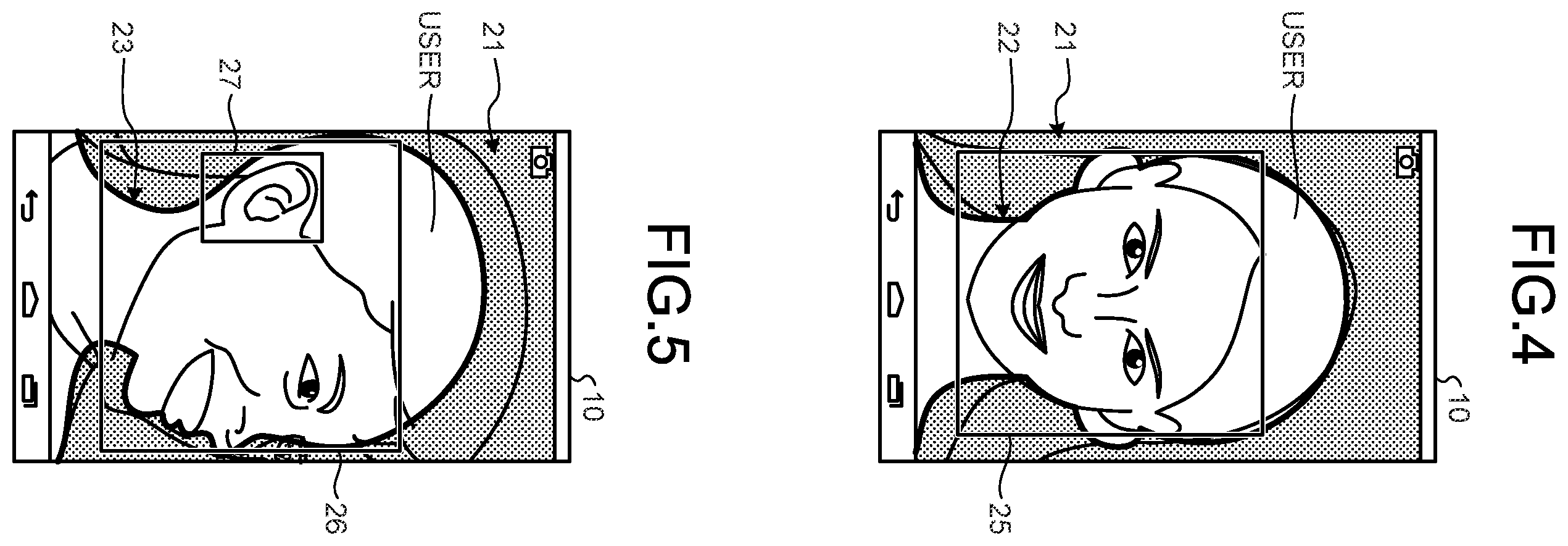 Patent US12126895 Figure 4 – Side-view head and ear image capturing for head related transfer functions