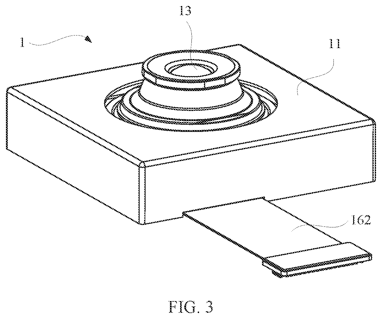 Patent US12126907 Figure 3 – Camera module, assembling method therefor, and electronic device