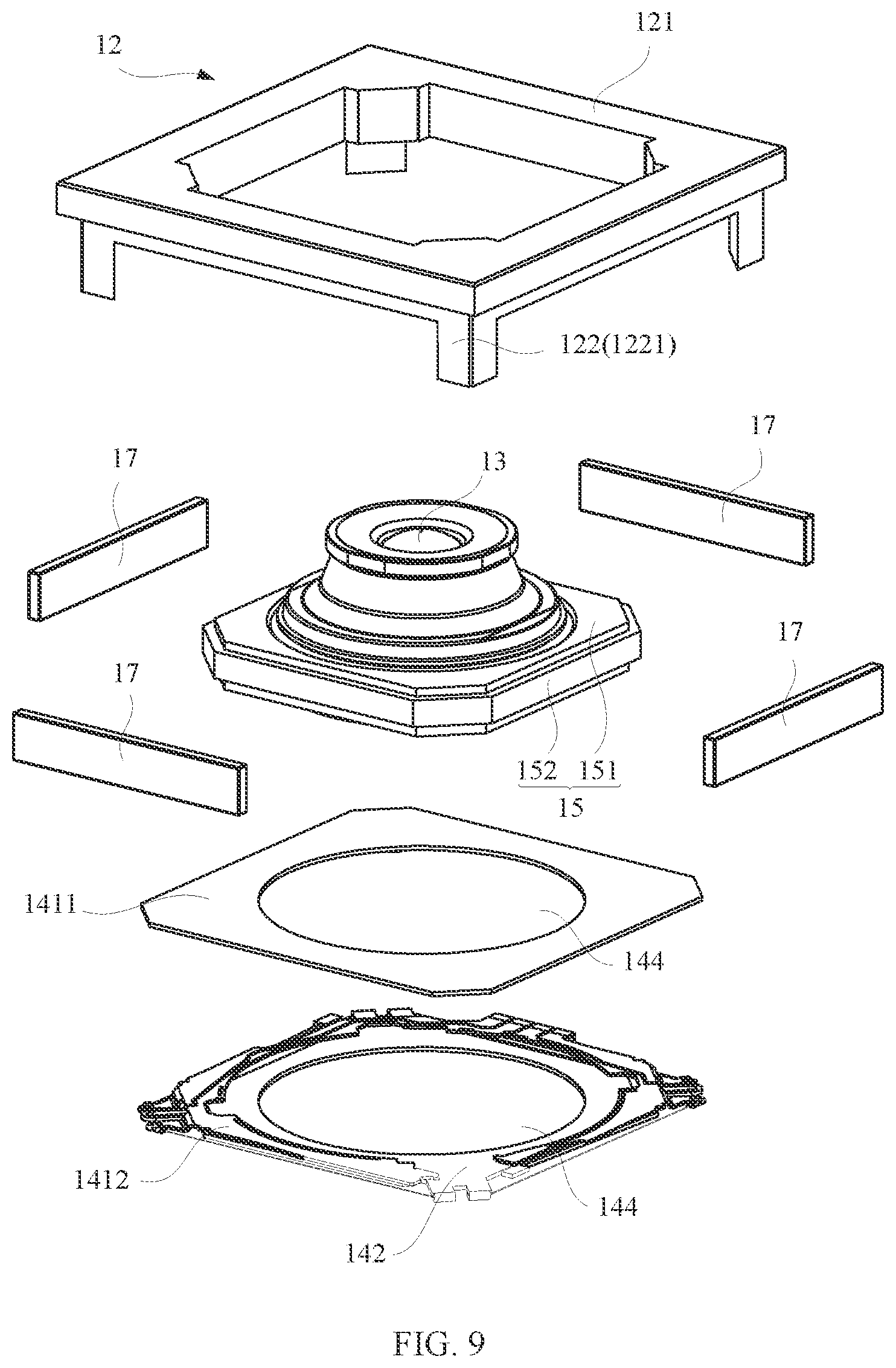 Patent US12126907 Figure 7 – Camera module, assembling method therefor, and electronic device