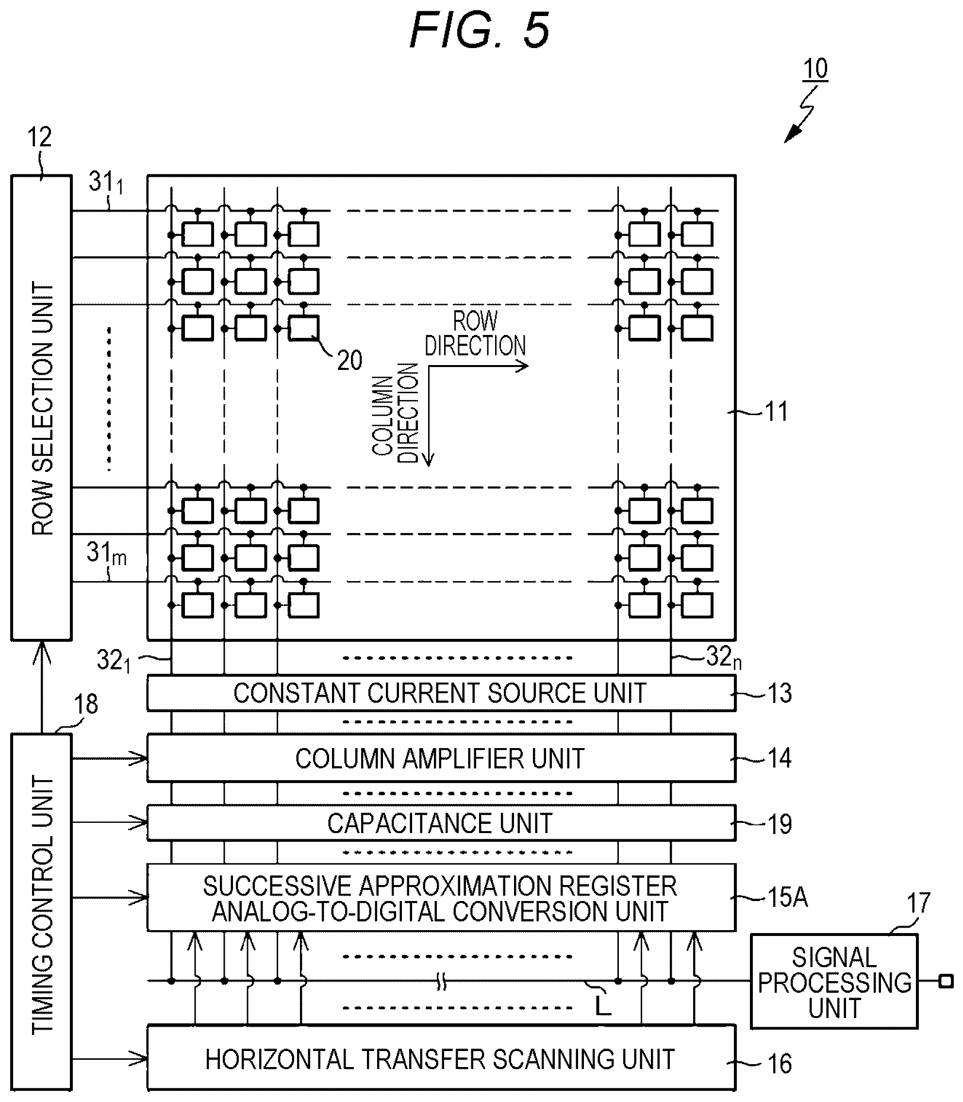 Patent US12126927 Figure 5 – Imaging device and electronic device