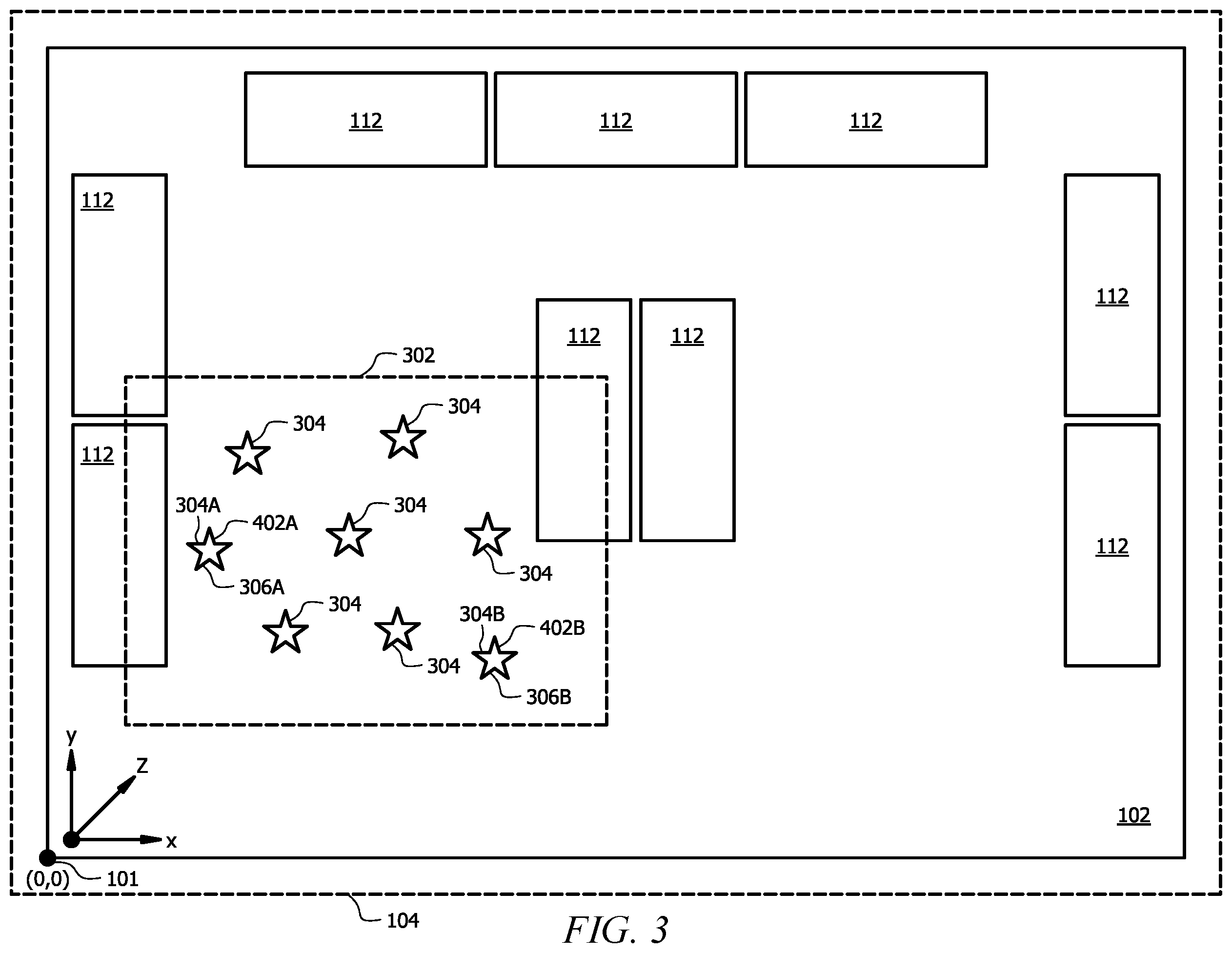 Patent US12126940 Figure 3 – Detection of object removal and replacement from a shelf