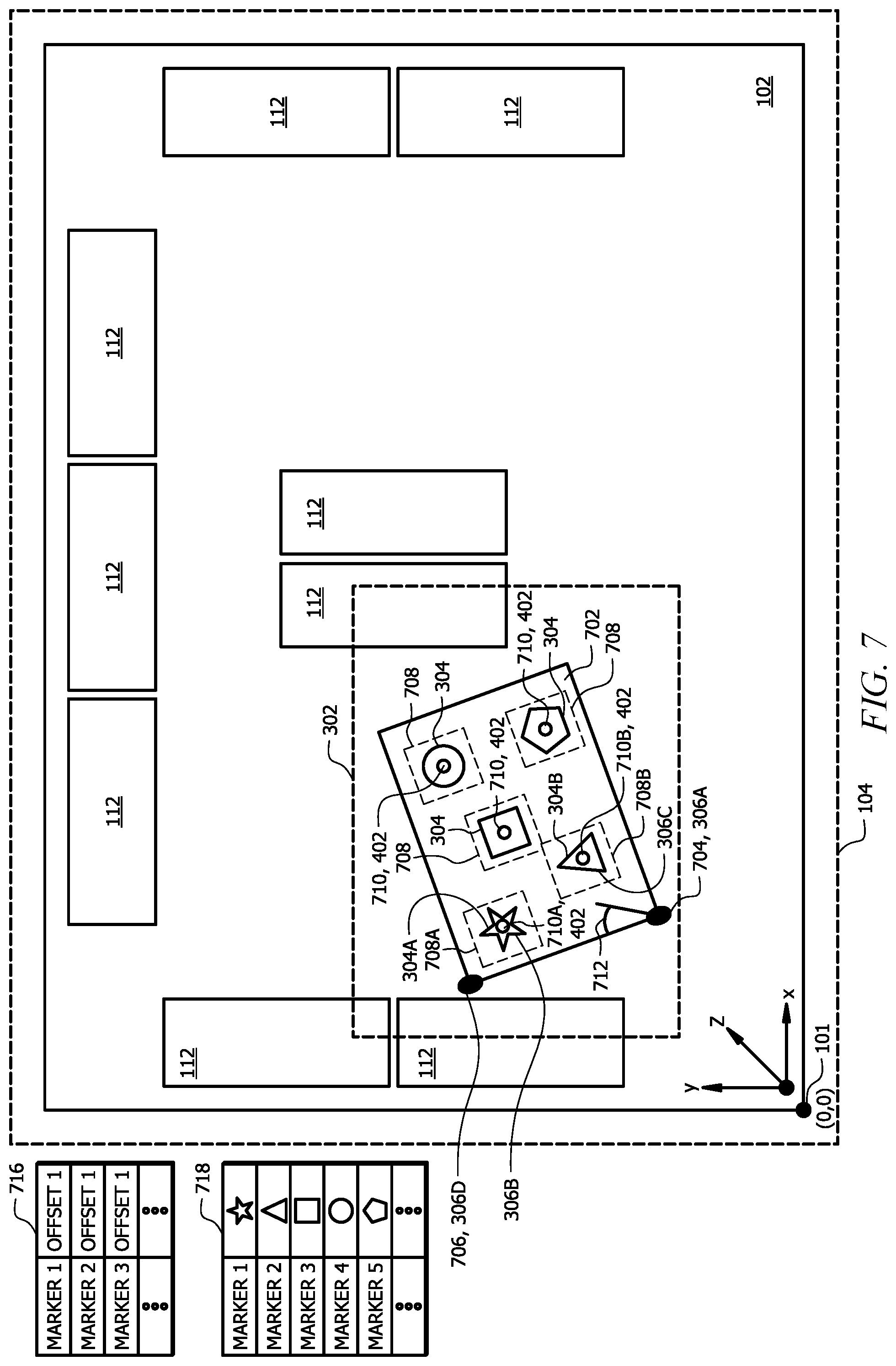 Patent US12126940 Figure 7 – Detection of object removal and replacement from a shelf