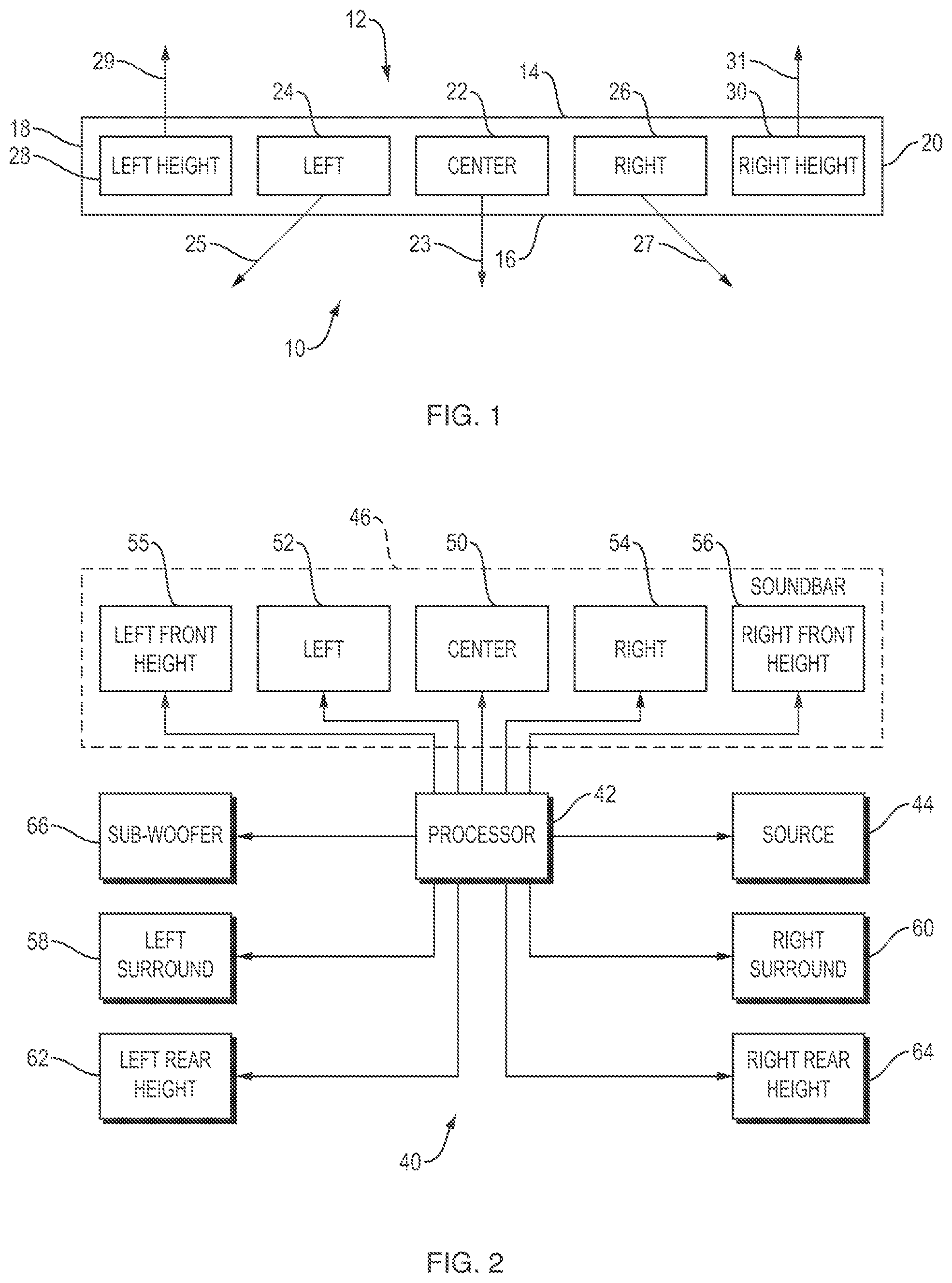 Patent US12126976 Figure 1 – Soundbar