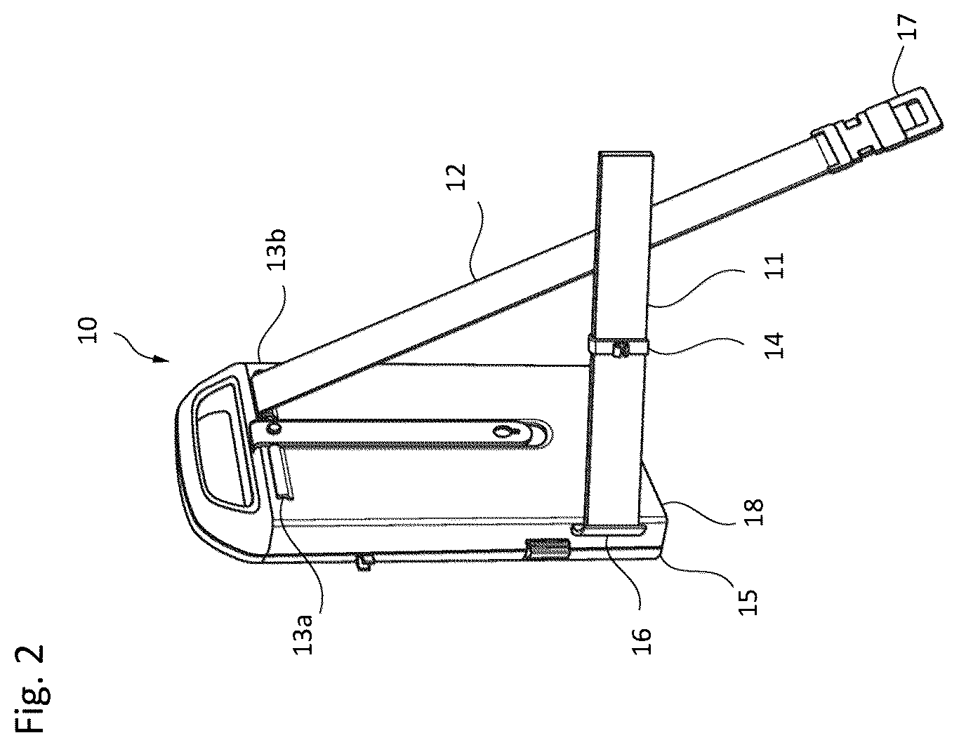 Patent US12128207 Figure 2 – Assembly and a system suitable for dispensing a liquid from a compressible bag