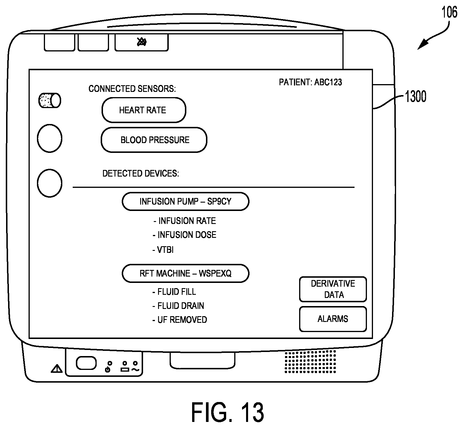 Patent US12128216 Figure 12 – Medical device data integration apparatus and methods