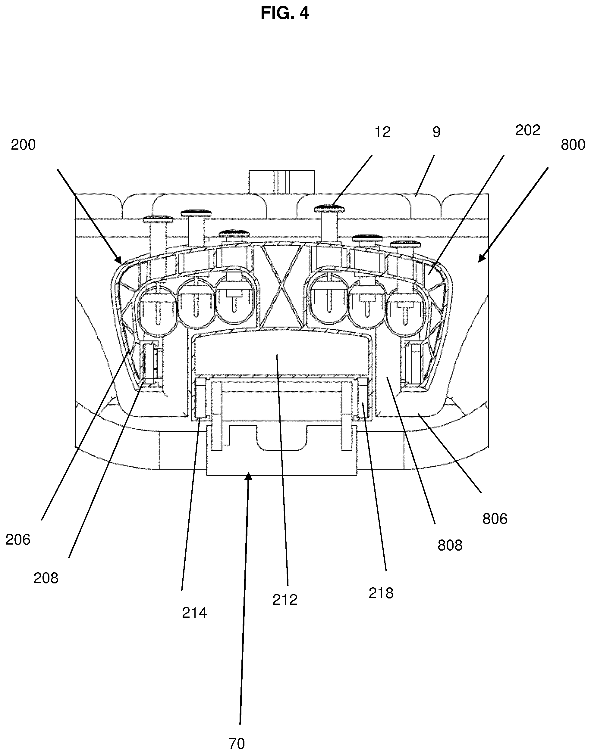 Patent US12128272 Figure 4 – Exercise machine