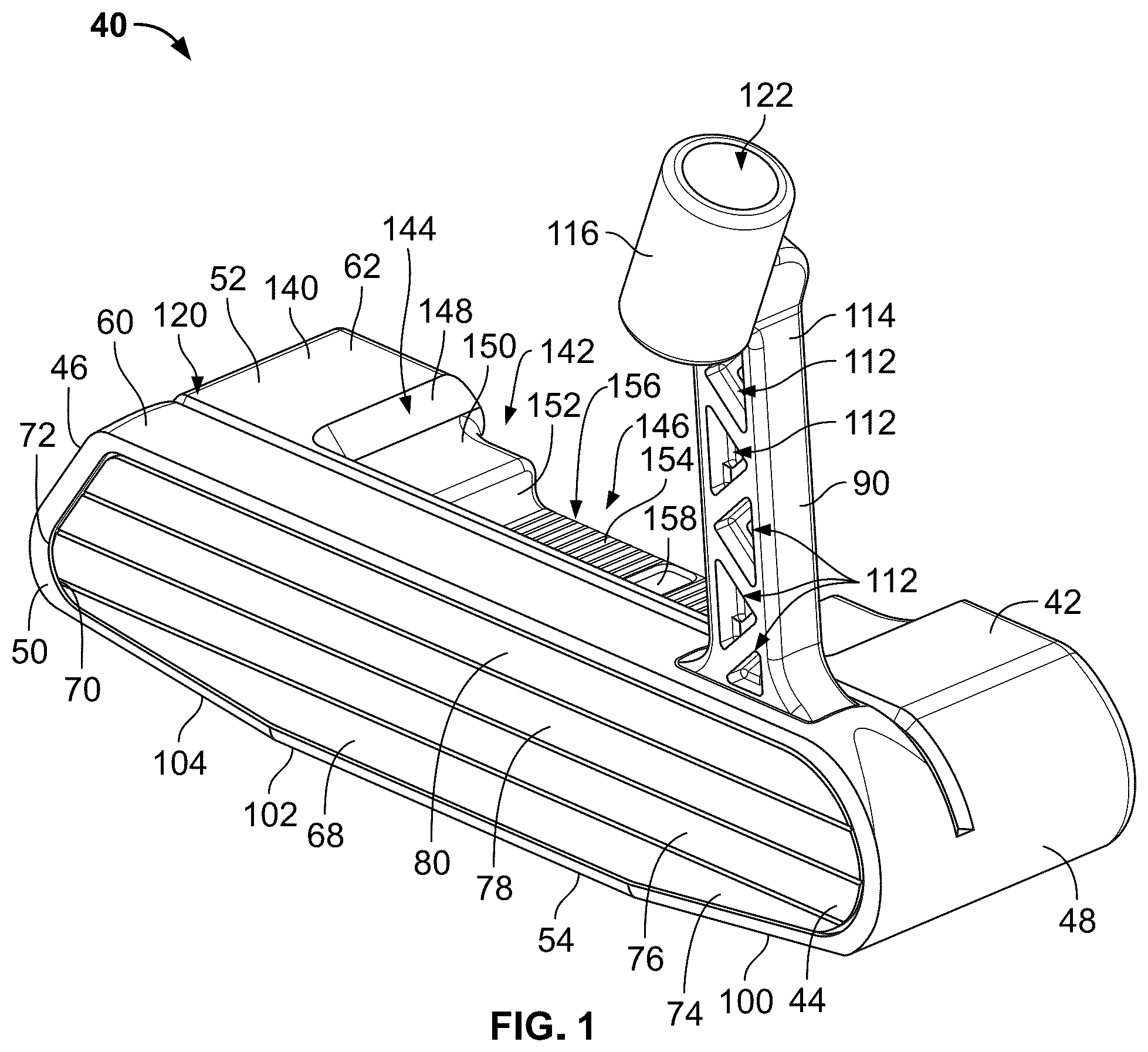 Patent US12128277 Figure 1 – Systems and methods for additive manufacturing of a golf club
