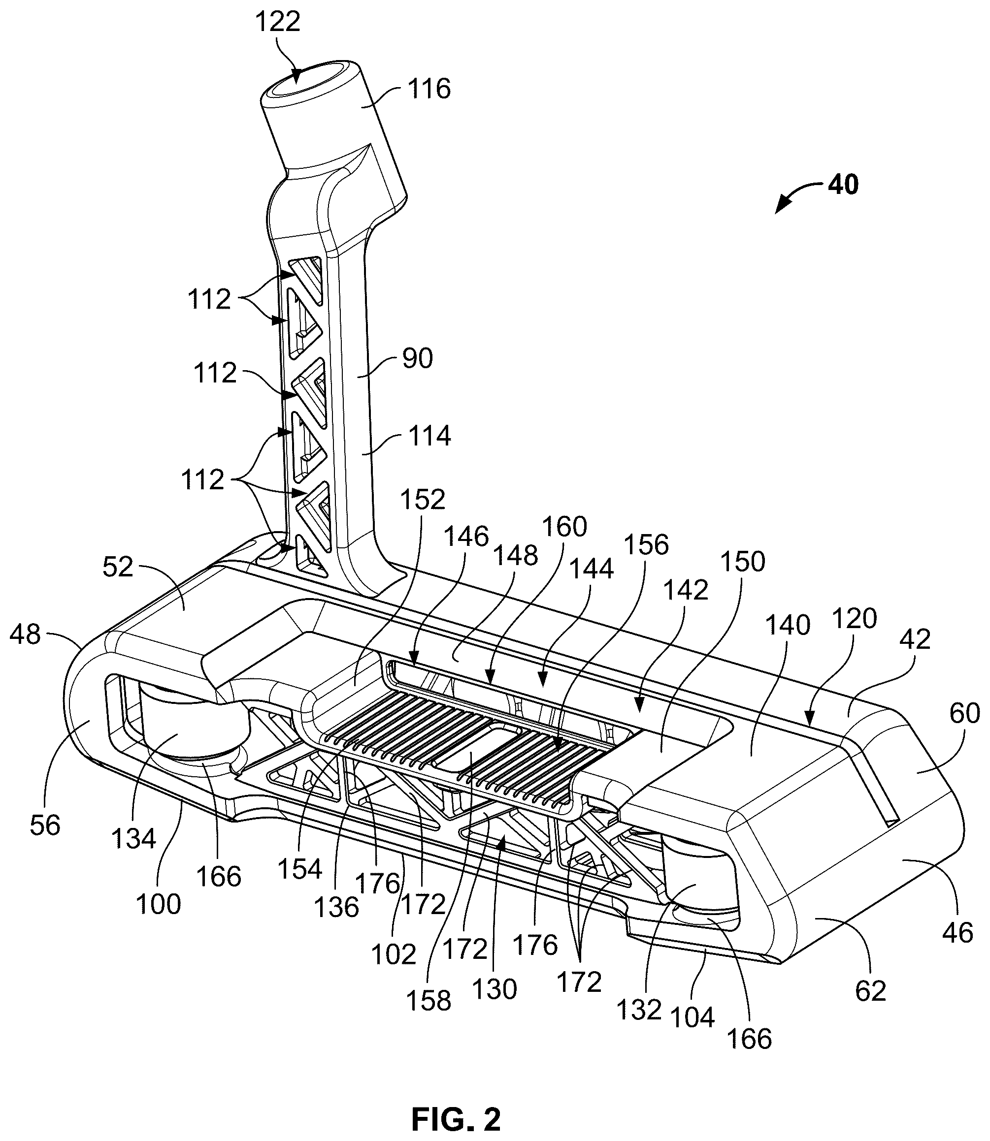 Patent US12128277 Figure 2 – Systems and methods for additive manufacturing of a golf club