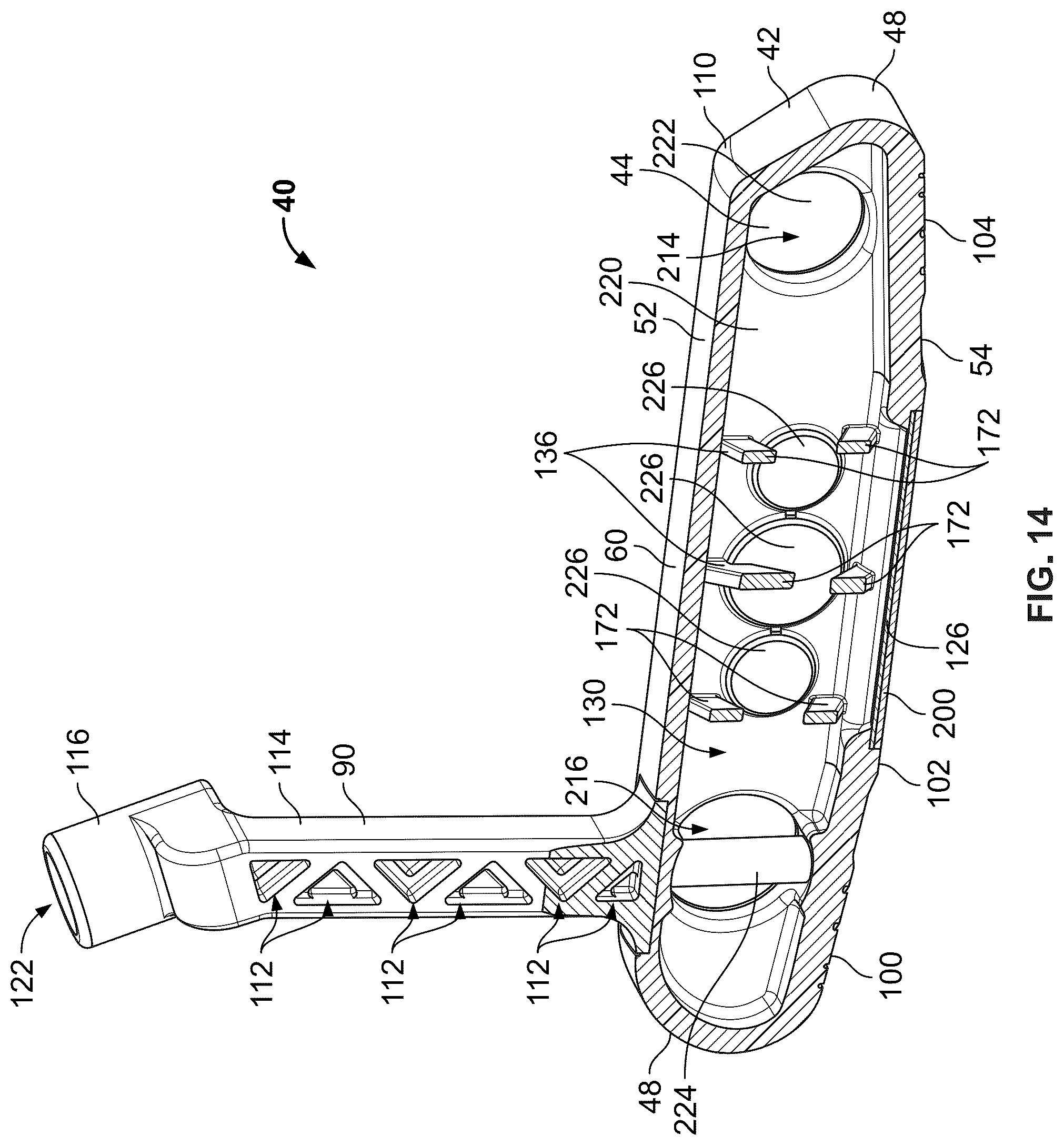 Patent US12128277 Figure 10 – Systems and methods for additive manufacturing of a golf club
