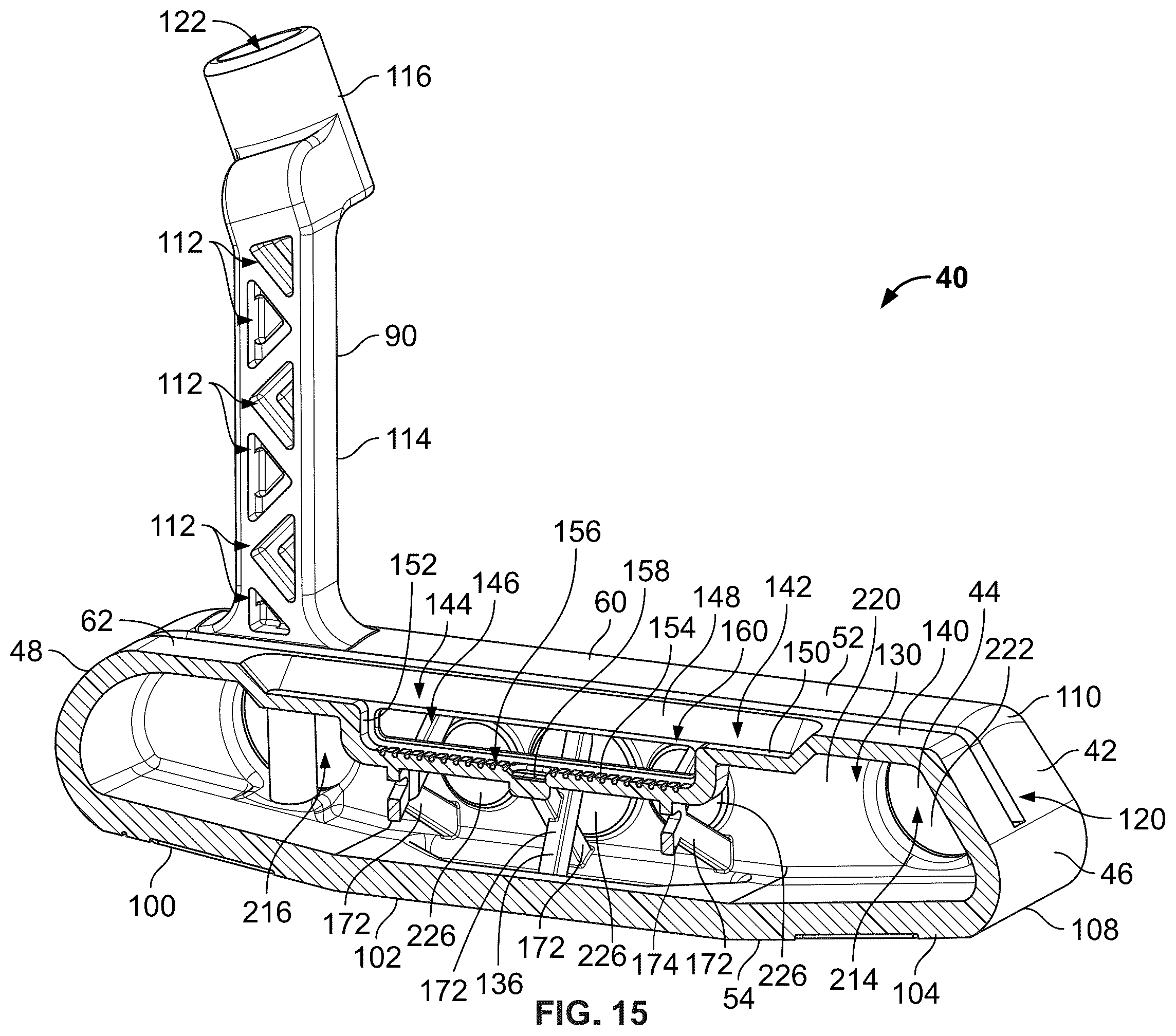 Patent US12128277 Figure 11 – Systems and methods for additive manufacturing of a golf club